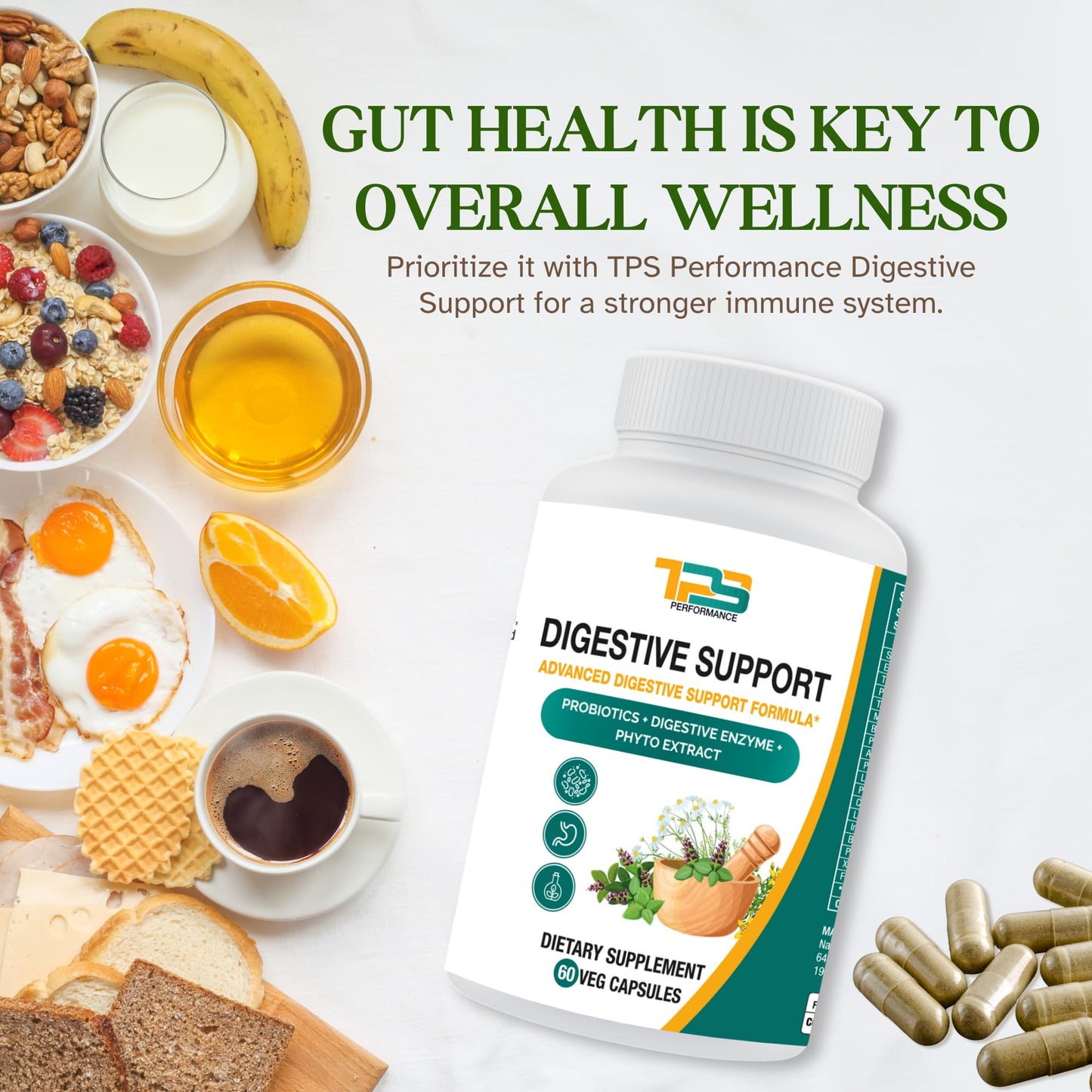TPS PERFORMANCE Digestive Support 120 Capsules