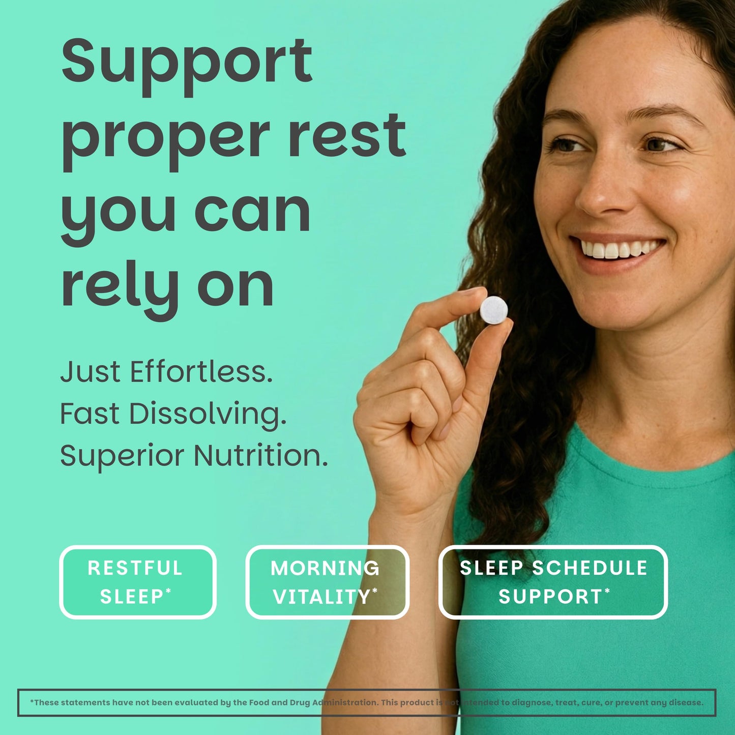 EZ Melts Melatonin Sleep Support Tablet 60 Tablets
