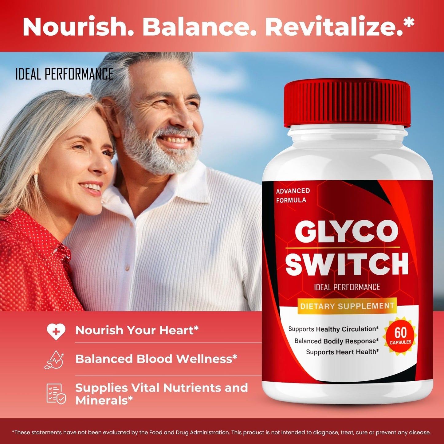 IDEAL PERFORMANCE Glyco Switch Capsules 60 Capsules
