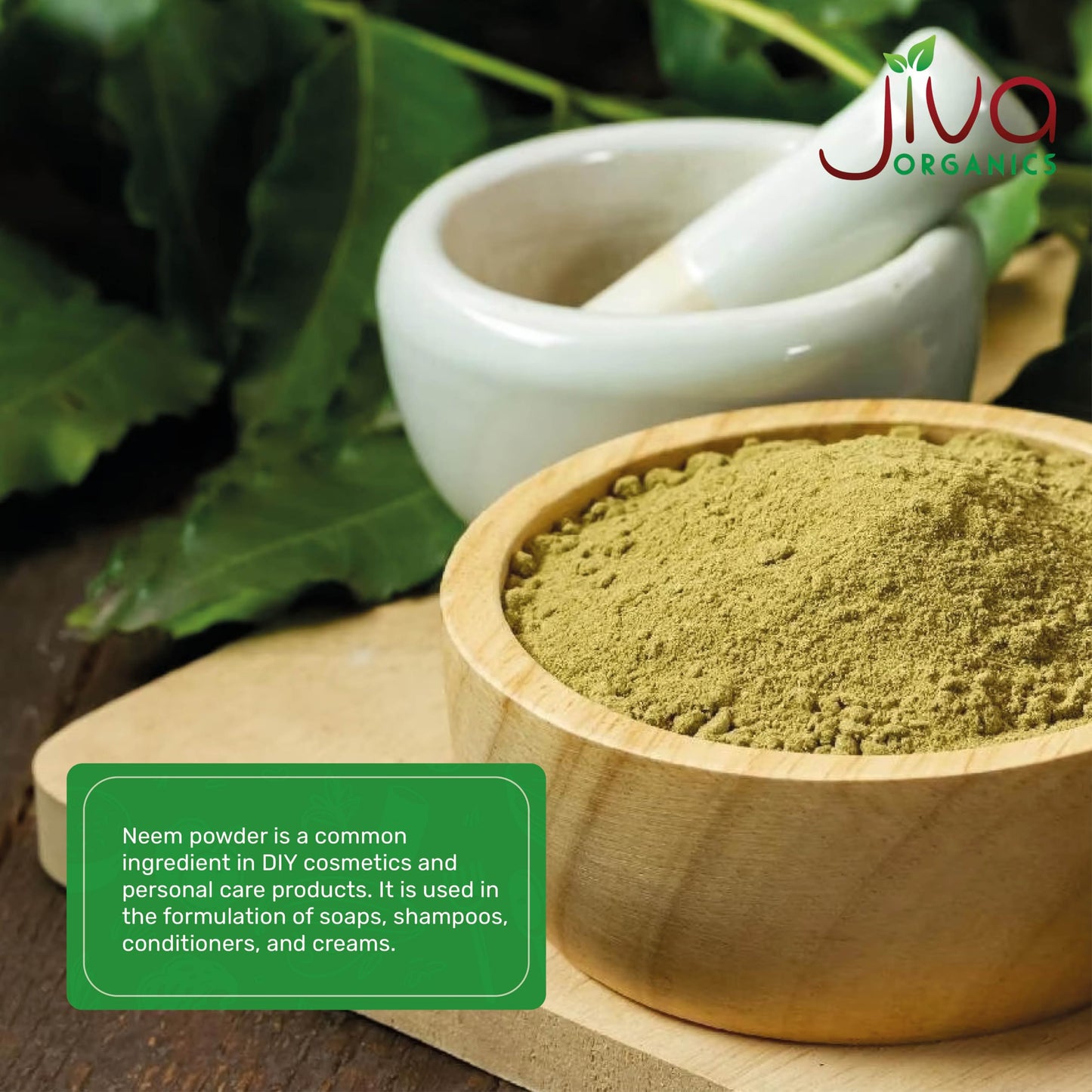 Jiva Organics Organic Neem Leaf Powder 24 Ounces