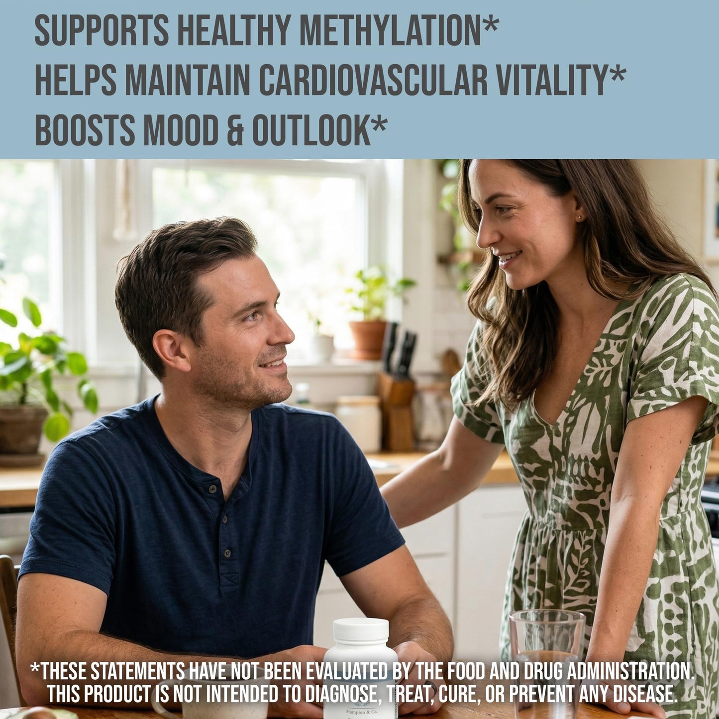 Hampton Distribution Methylated Multivitamin - Metabolic & Cardiovascular Support – Advanced B-Vitamin & Mineral Blend with Choline, Boron & CoQ10 for Bone Strength and Heart Health, 60 Capsules