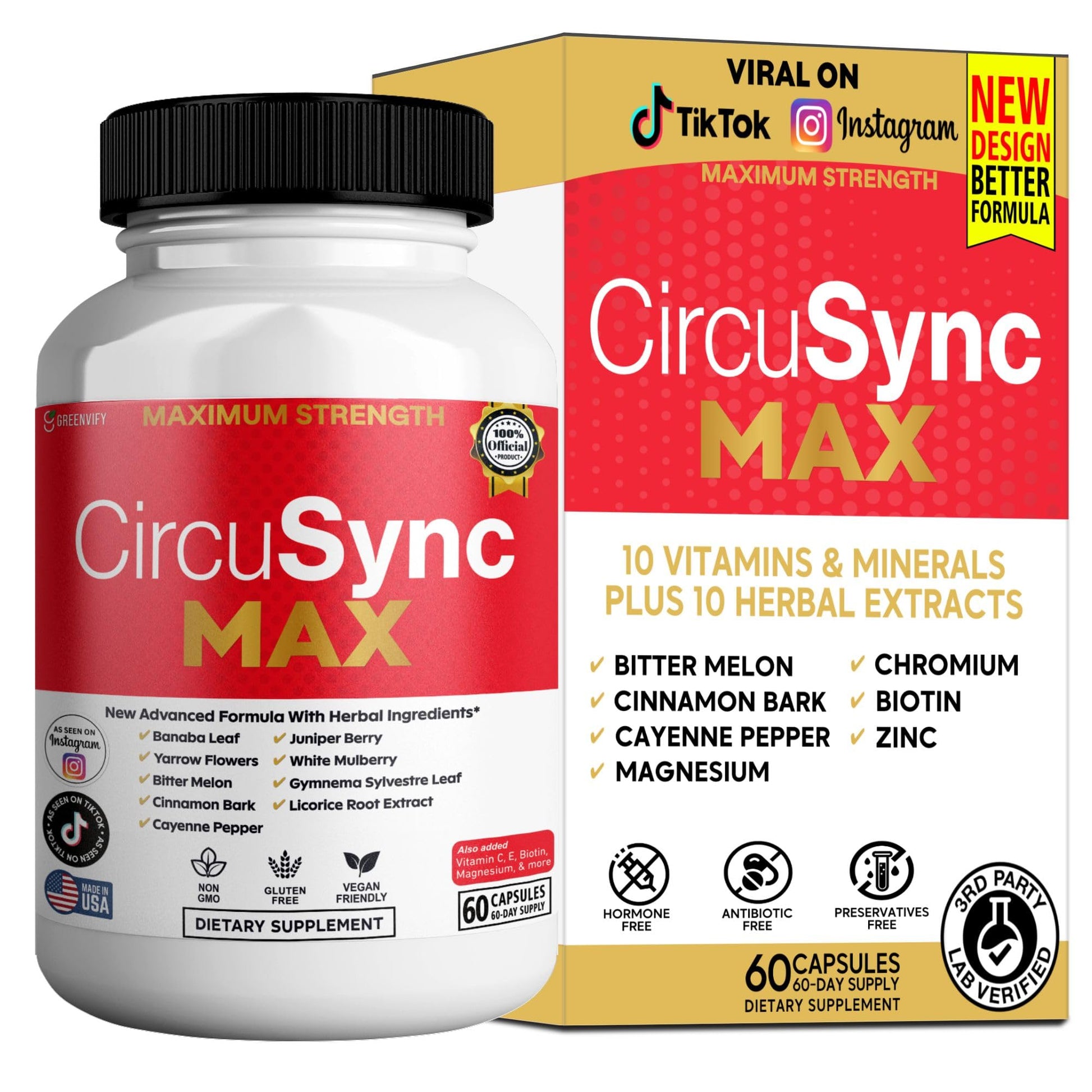 GREENVIFY CircuSync Max Dietary Supplement Capsules, 60 Count