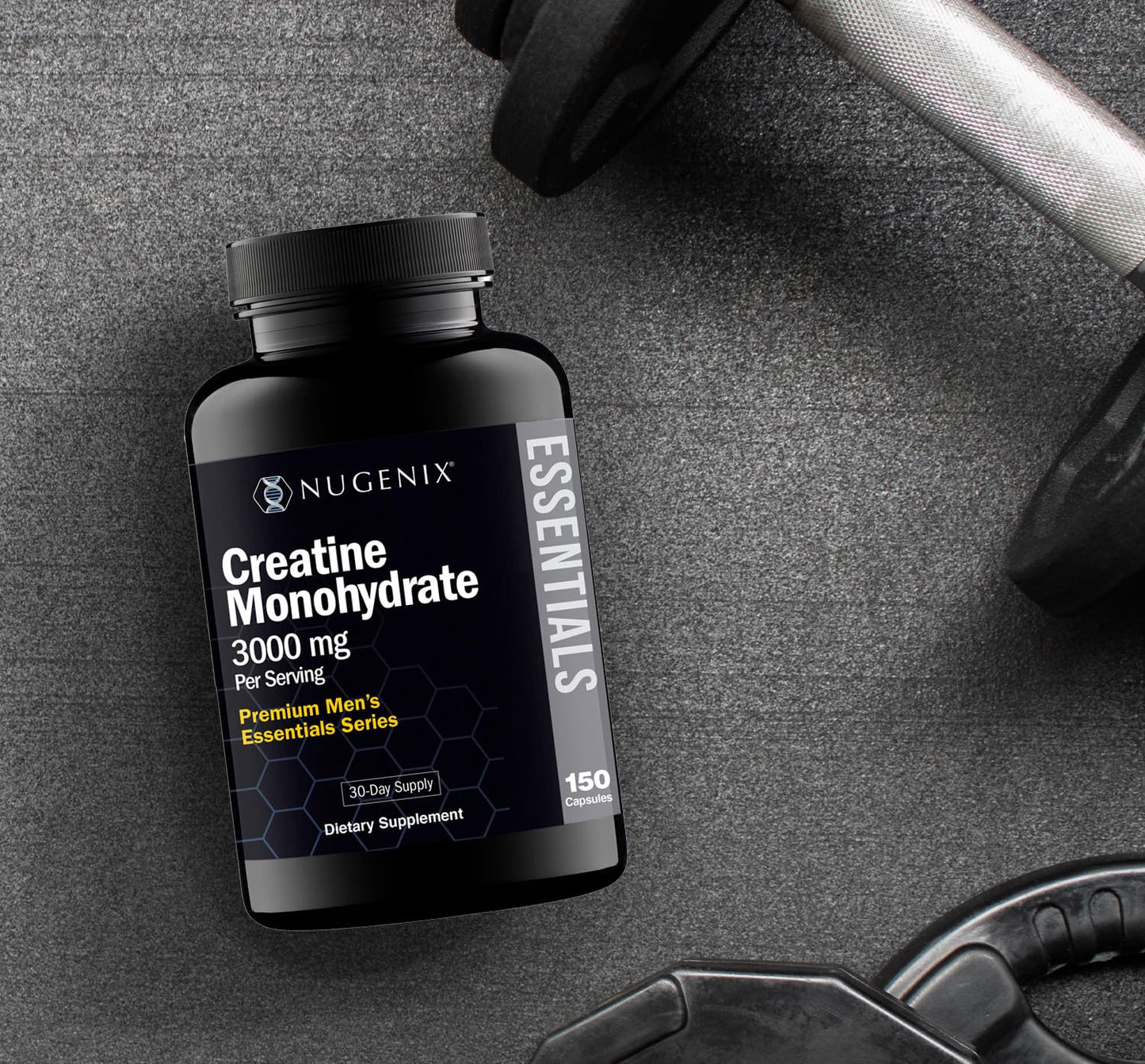 Nugenix Creatine Monohydrate Supplement, Capsule, 300 Count
