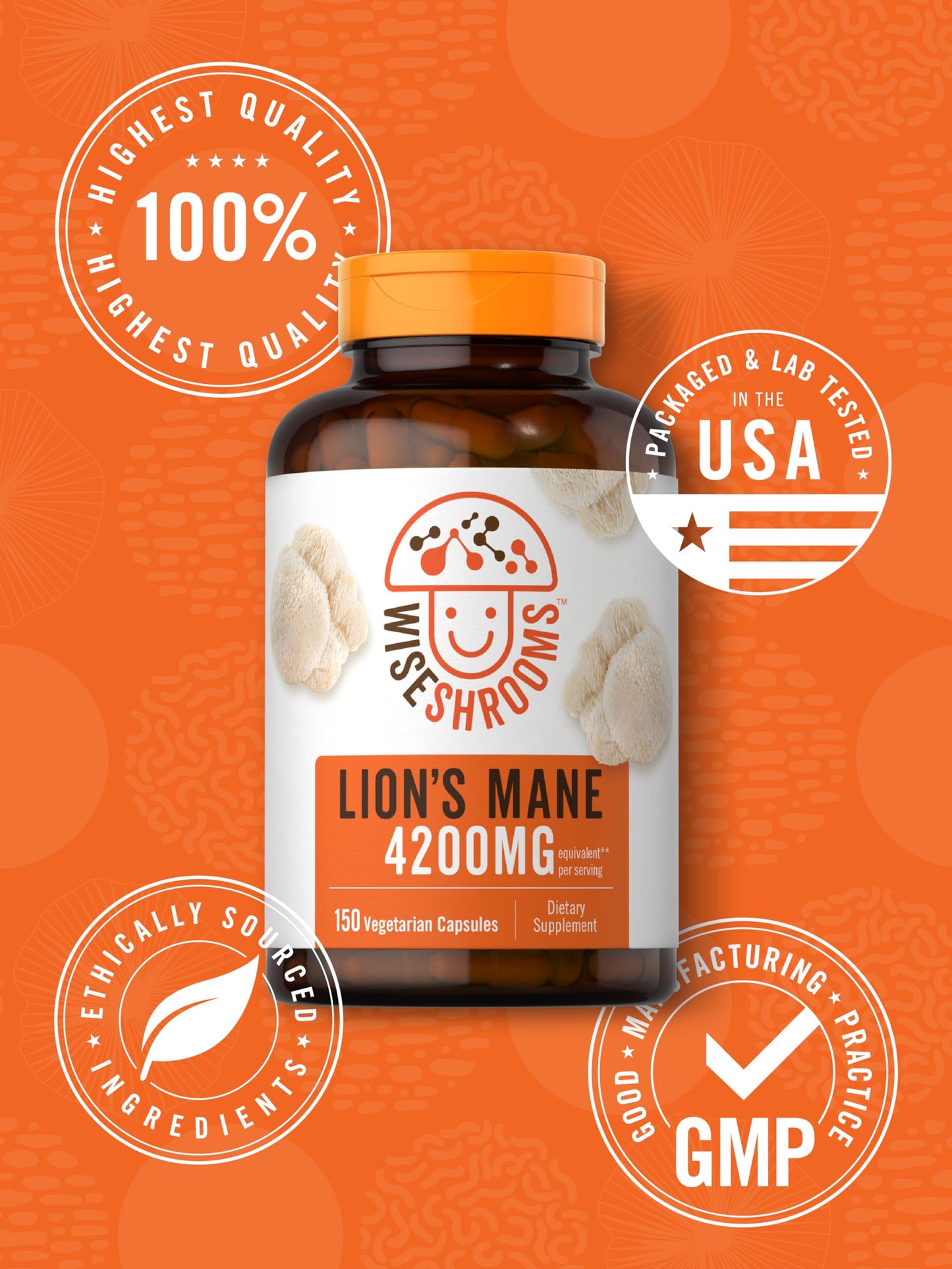 Carlyle Lions Mane Mushroom Capsules 150