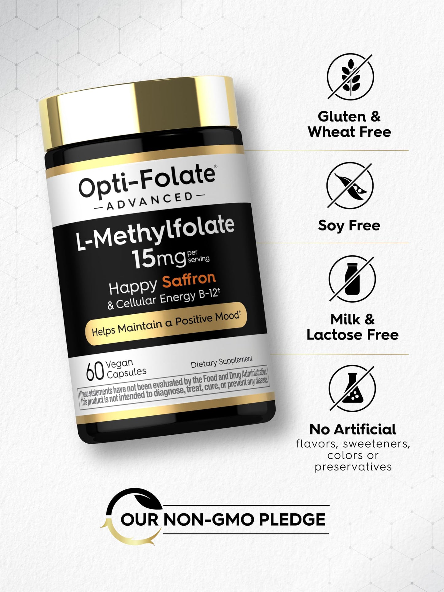 Carlyle L-Methylfolate 15mg, 60 Capsules