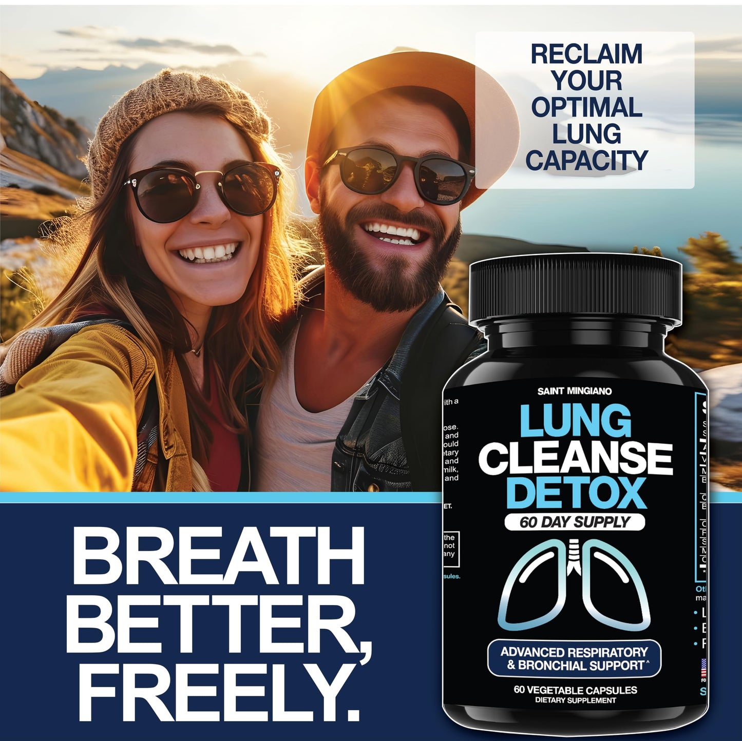 Saint Mingiano Lung Cleanse Detox Capsule 60 Capsules