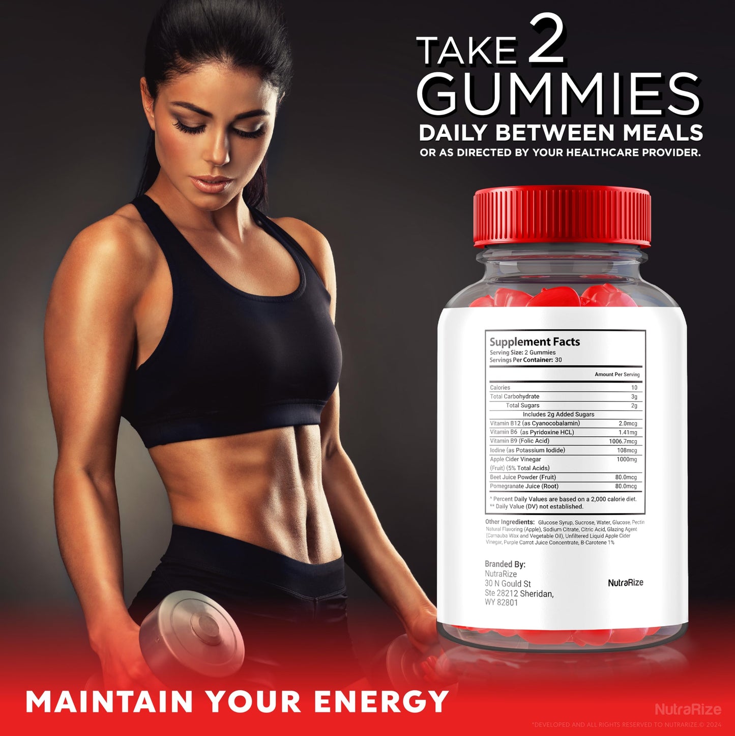 NutraRize Ketosculpt Gummies 180 Gummies