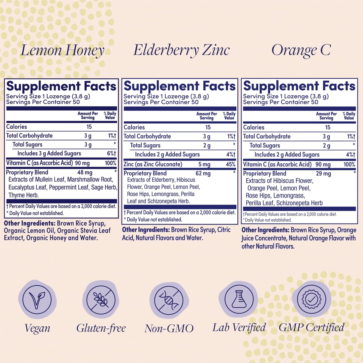 ZAND Immunity Variety 3 Pack Lozenges, 50-Count