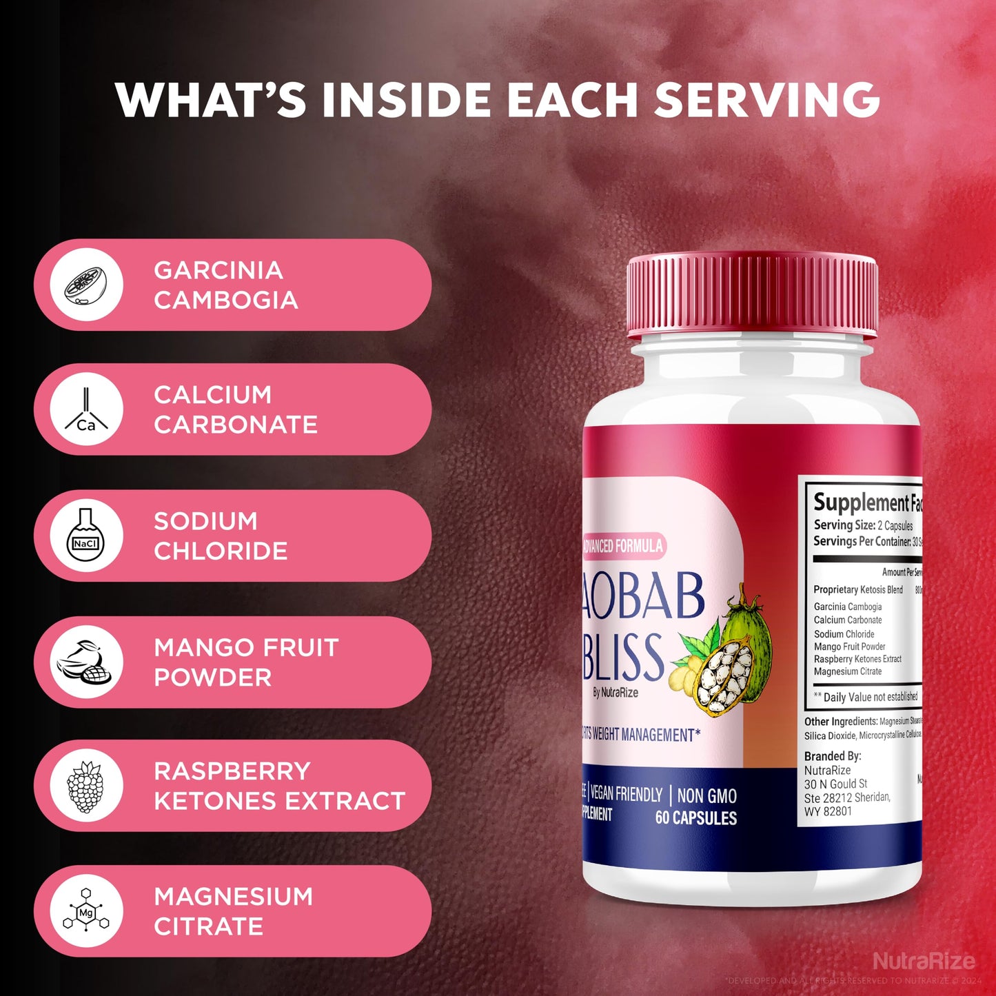 NutraRize Baobab Bliss Capsule, 120 Capsules
