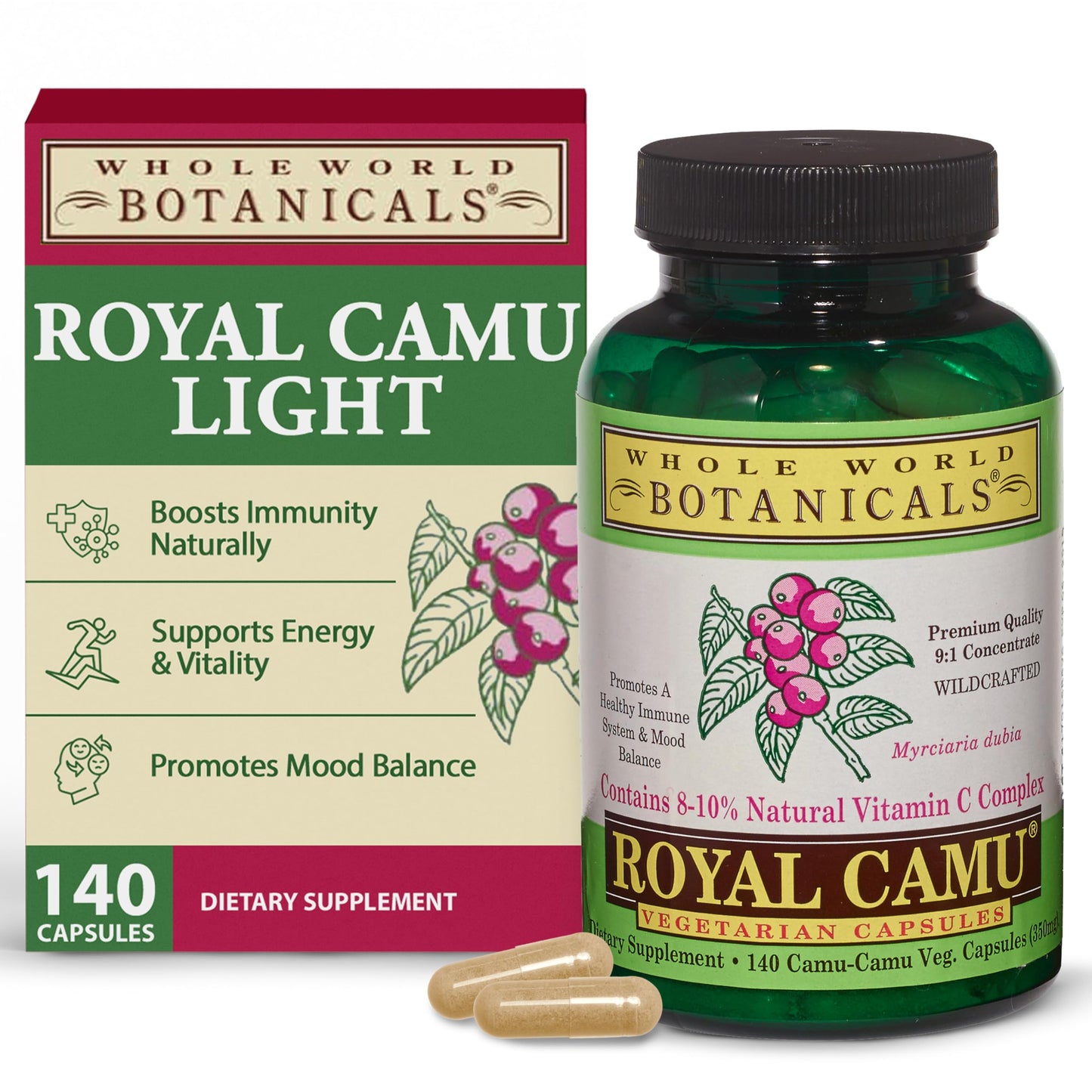 Whole World Botanicals Royal Camu Capsules 140
