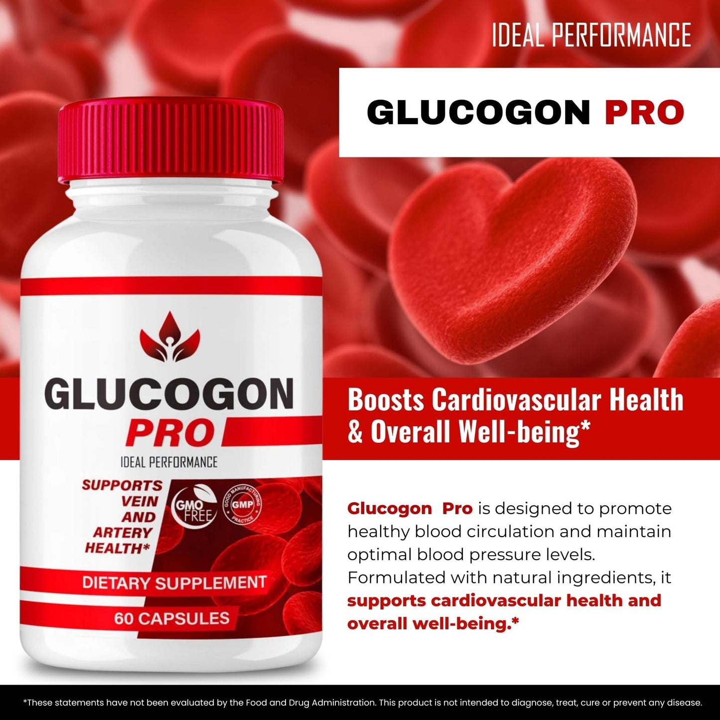 Ideal Performance Glucogon Pro Capsules, 60 Count