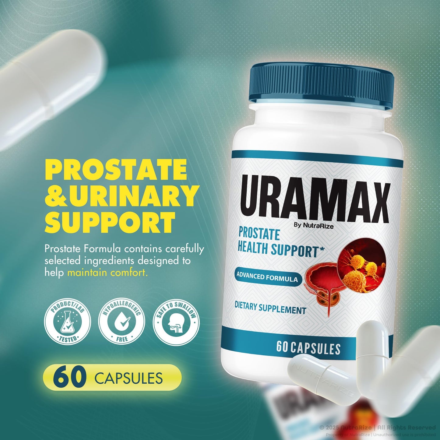 NutraRize Uramax Prostate Health Support, 60 Capsules