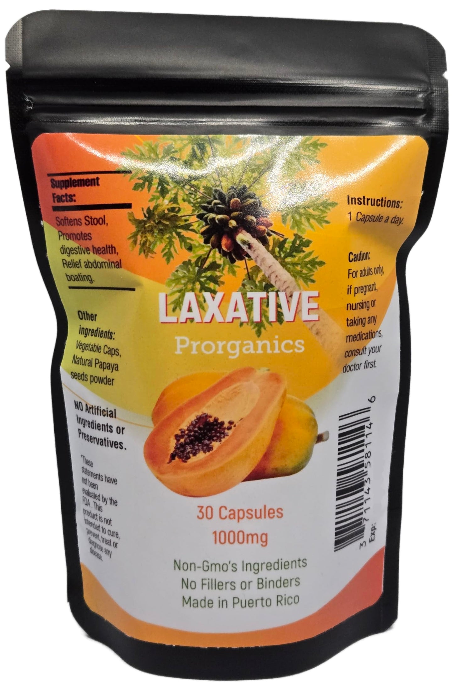 Generic Natural Papaya Capsules 3 Capsules