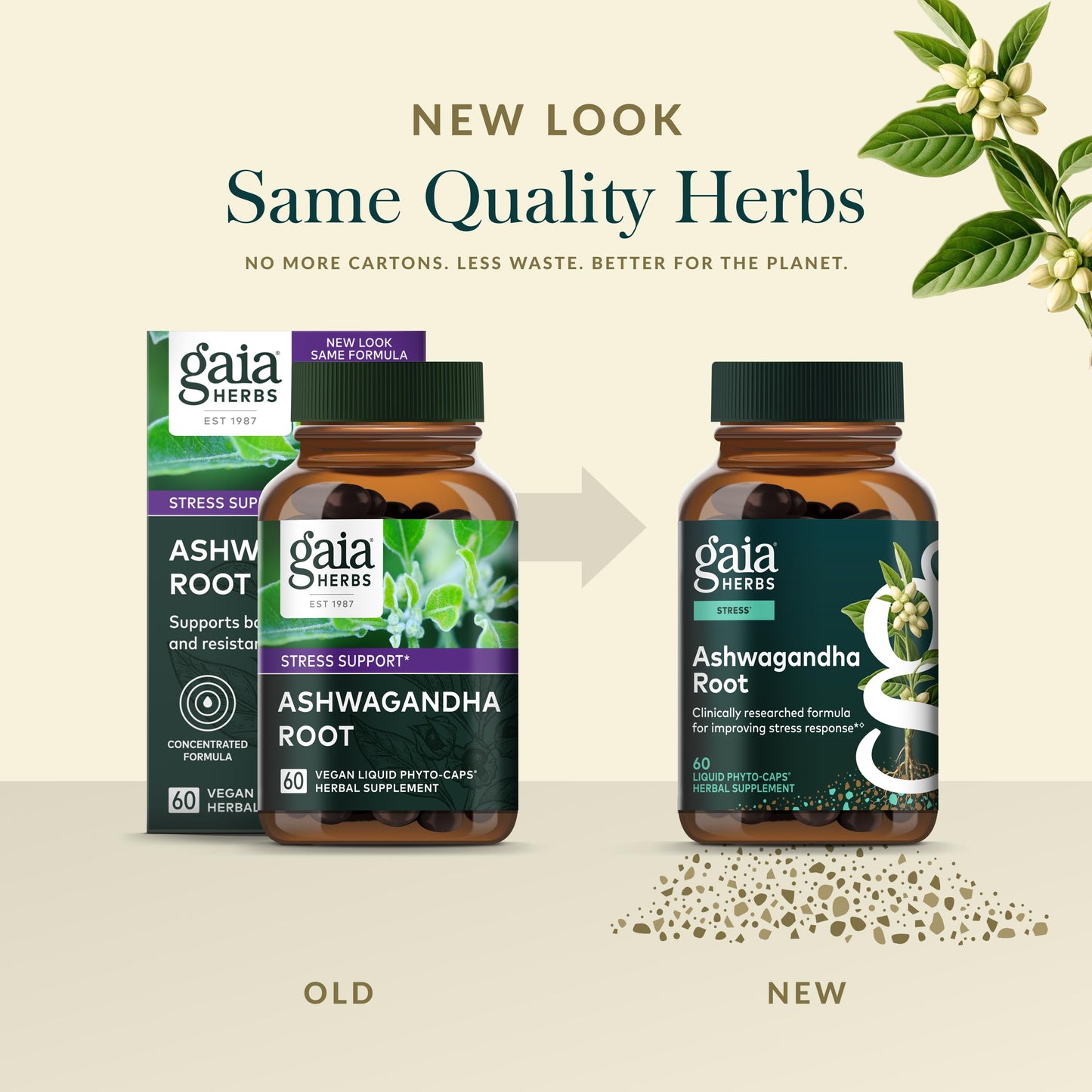 Gaia Herbs Ashwagandha Root Capsule 60 Count