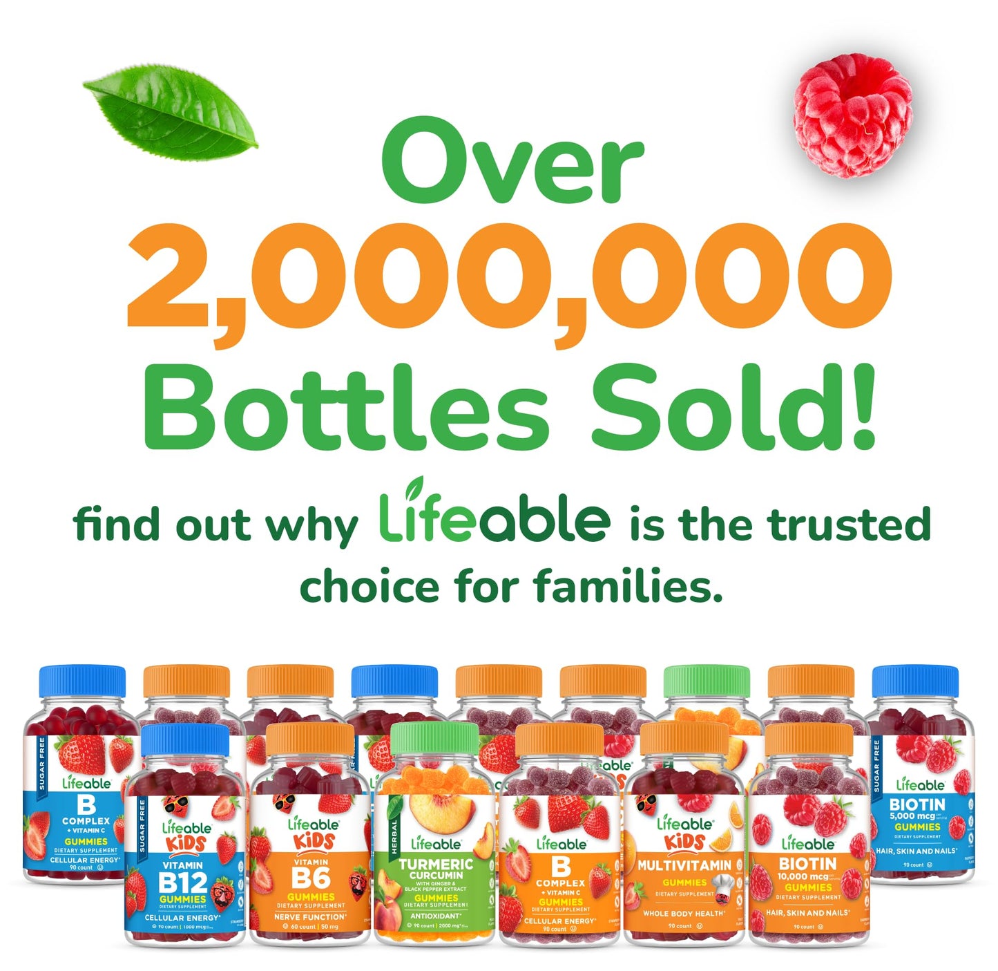 Lifeable Omega 3 for Kids, 60 Gummies