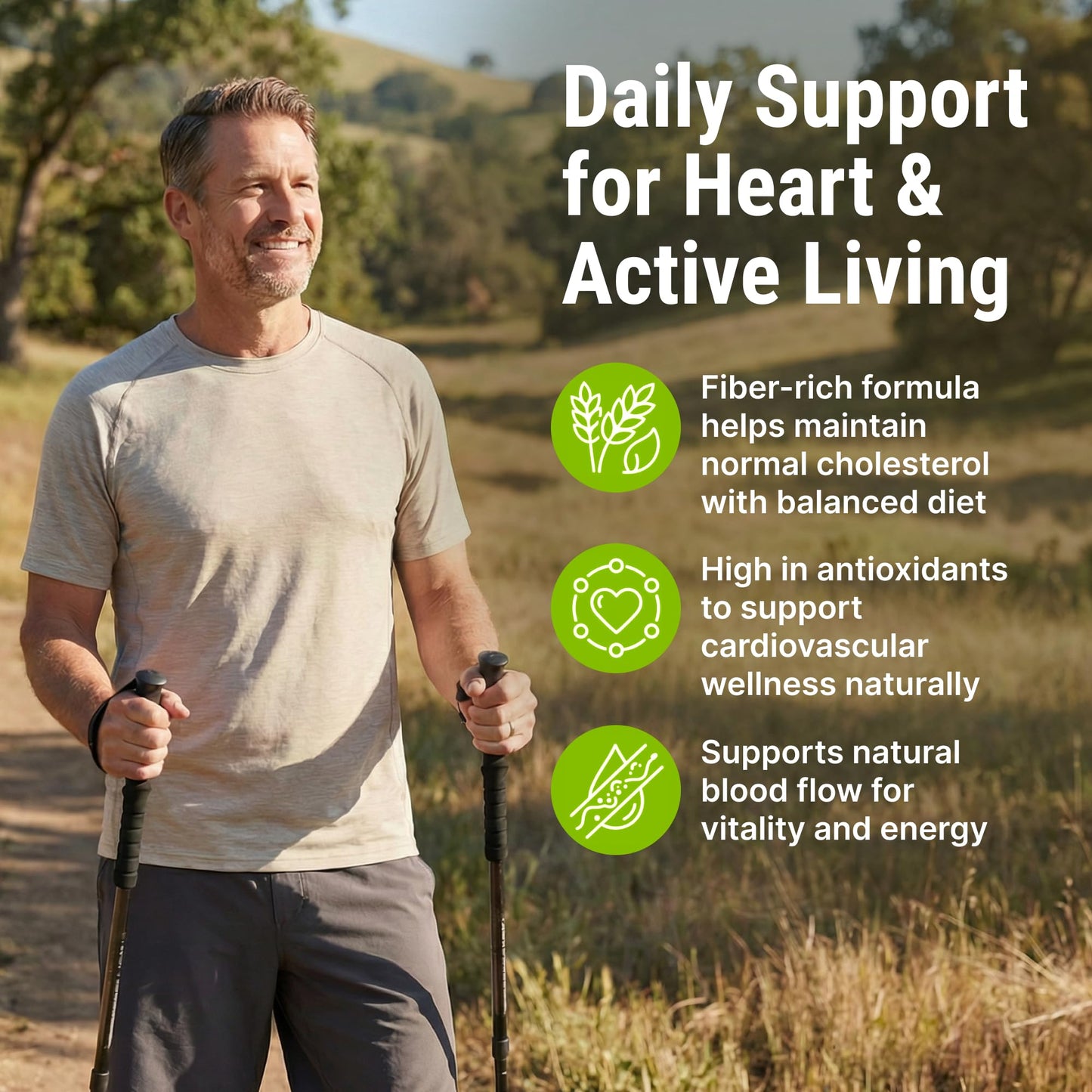 CRYSTAL PEAKS NUTRITION Cholesterol Supplement 60 Capsules