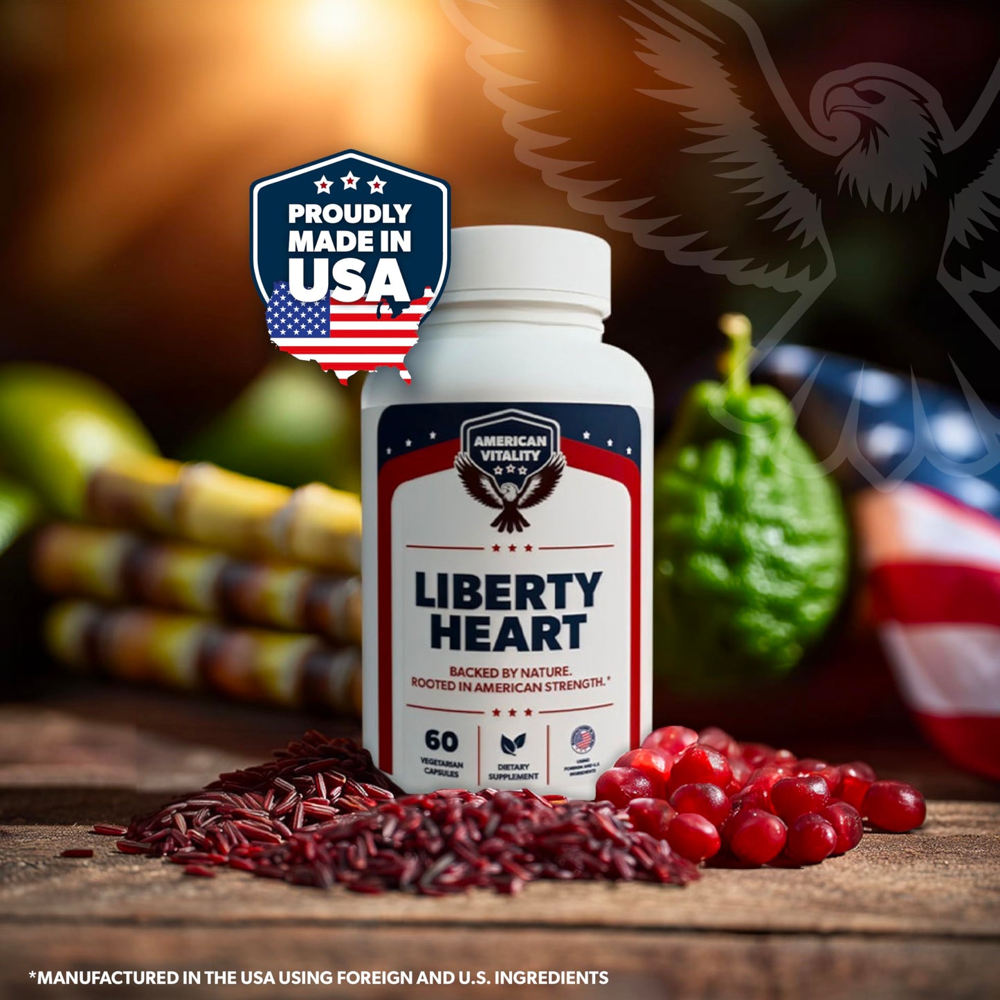 AMERICAN VITALITY Liberty Heart Capsule 60 Count
