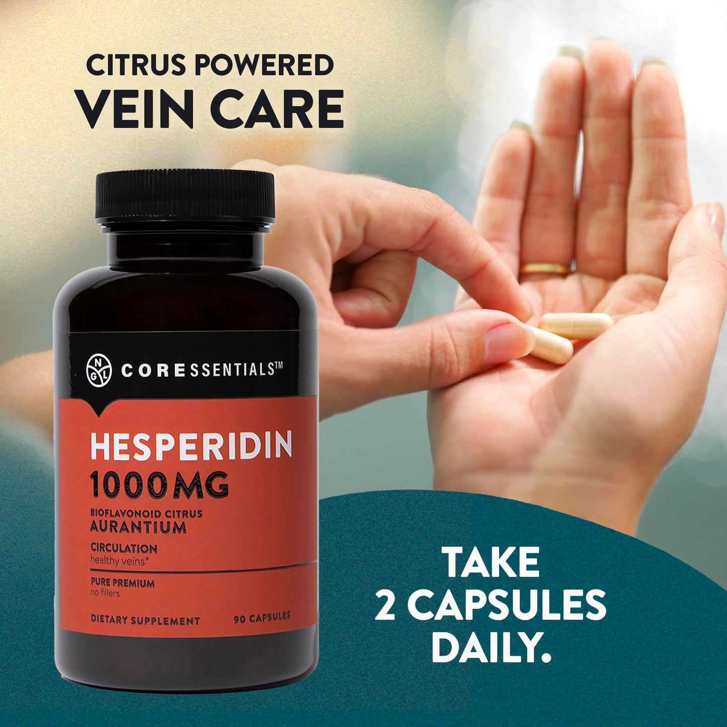 NGL Hesperidin 1000mg Capsule, 90 Capsules