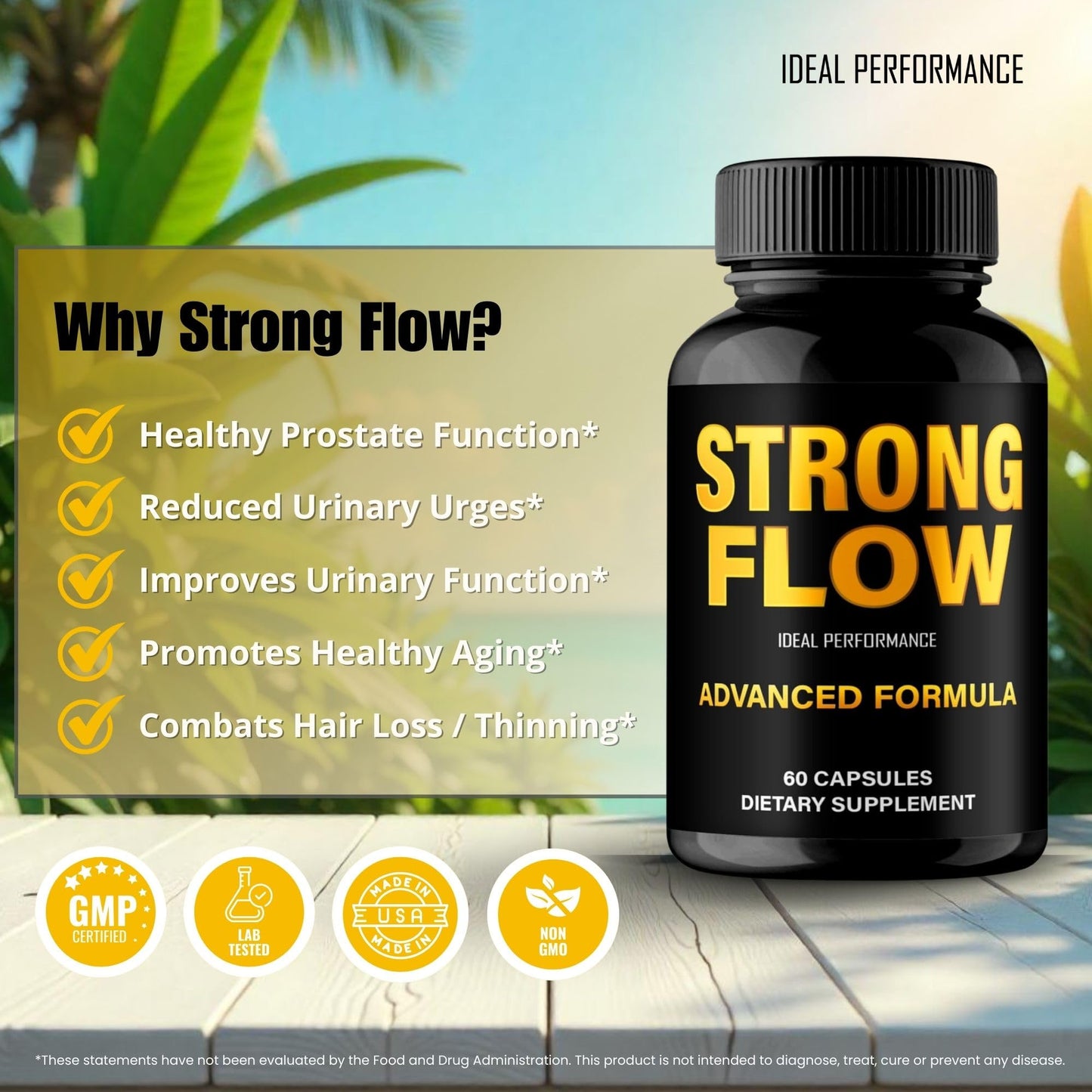 Ideal Performance Strong Flow Prostate Pills (Capsule) 180 Count