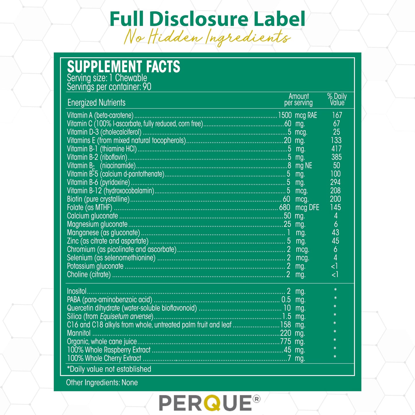 PERQUE Life Guard Chewables Tablet, 1 Tablet