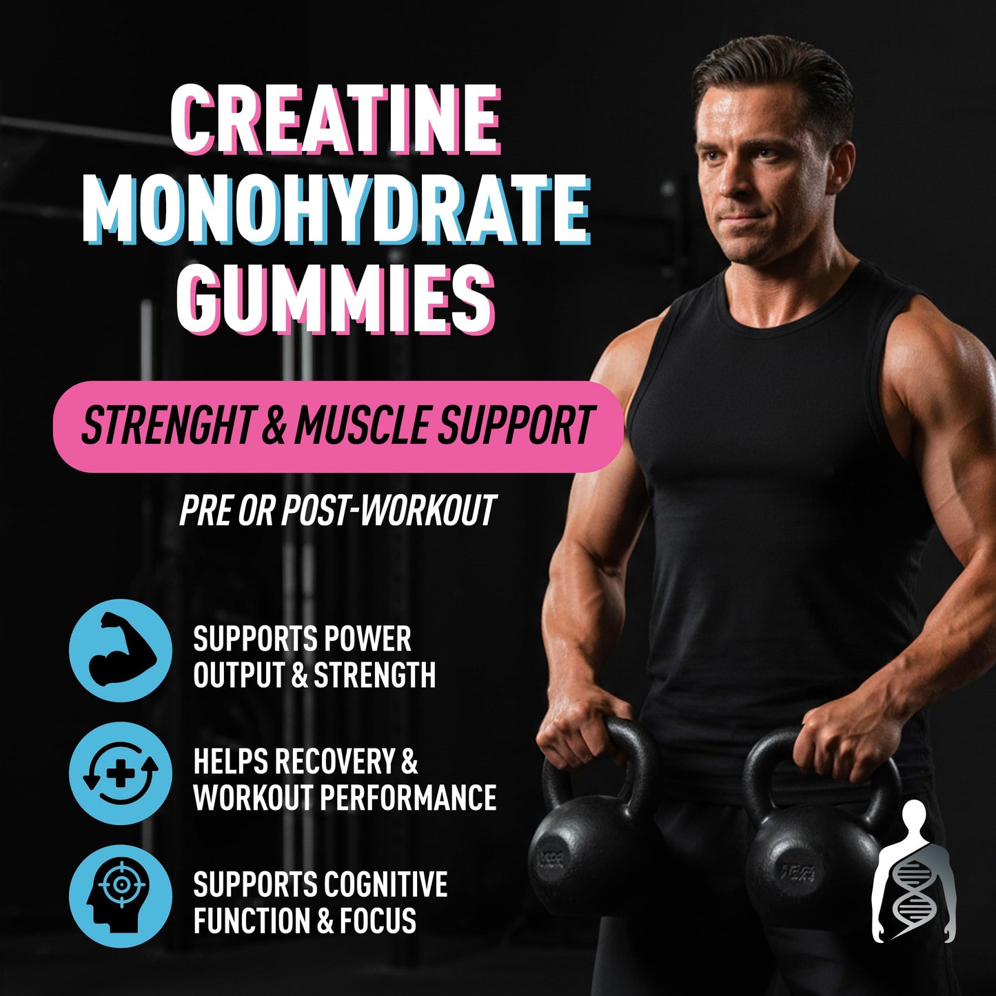 Helix Heal Creatine Gummies 60 Gummies