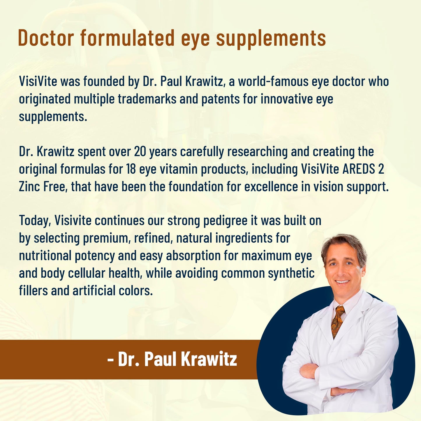 VisiVite Zinc Free AREDS 2 Eye Vitamins Capsules 60