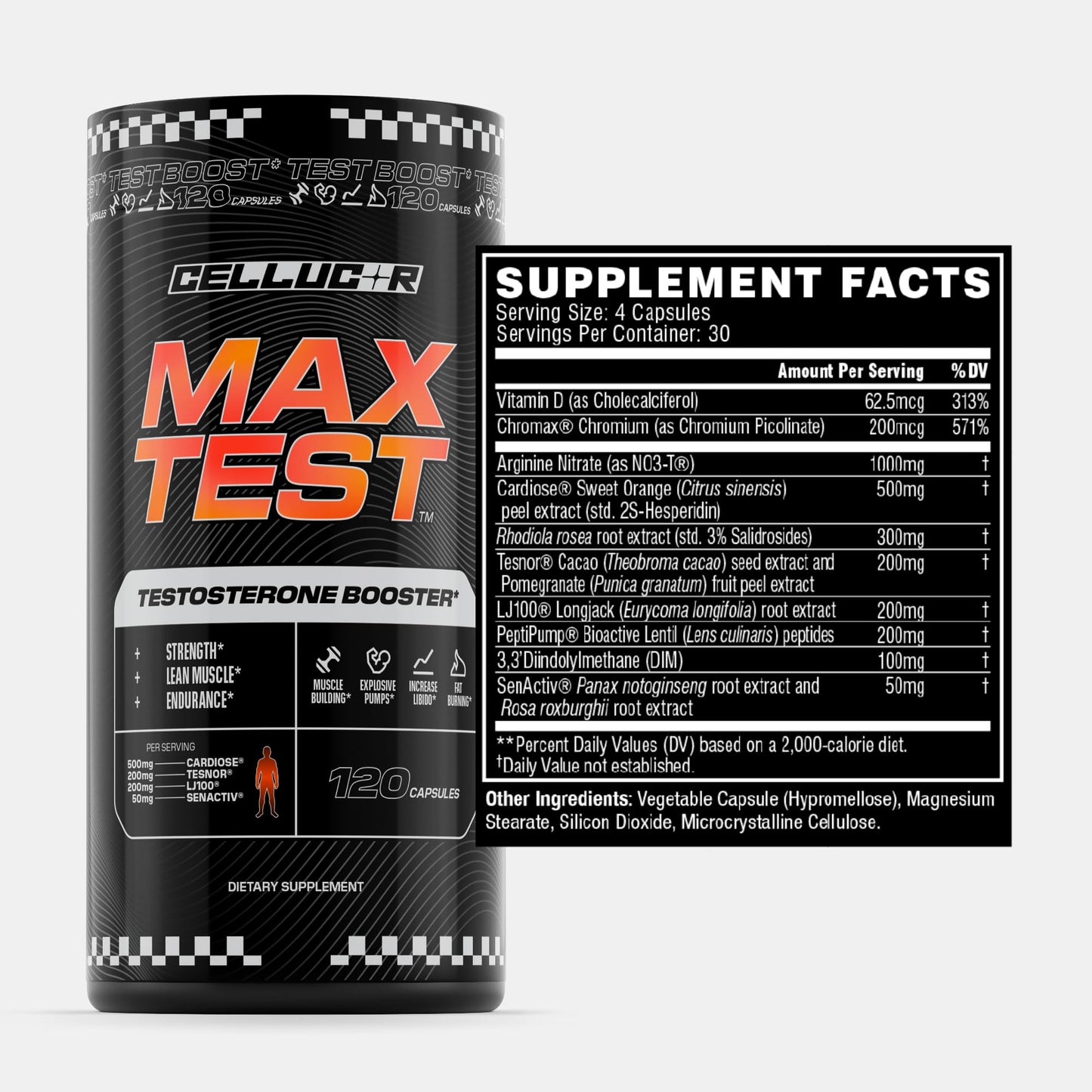 Cellucor Max Test Testosterone Booster Capsule 120 Count