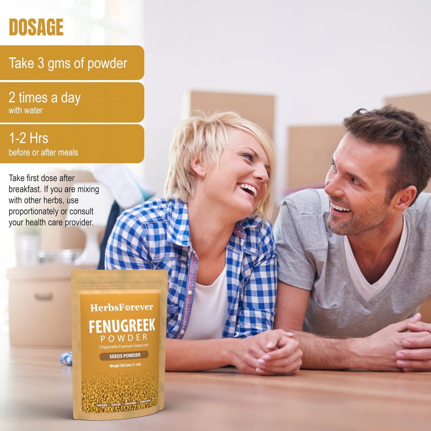 Herbsforever Fenugreek Powder 8.113 oz