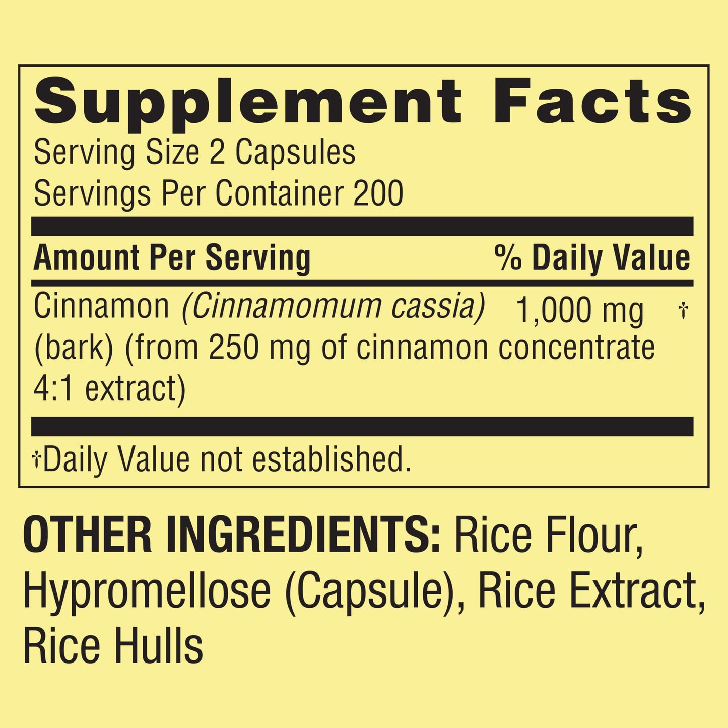 Generic Cinnamon Dietary Supplement Tablet, 400 Count
