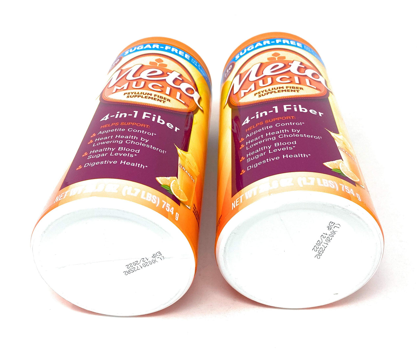 Metamucil Sugar Free Fiber Supplement, Orange Smooth Powder 53.2 Ounces