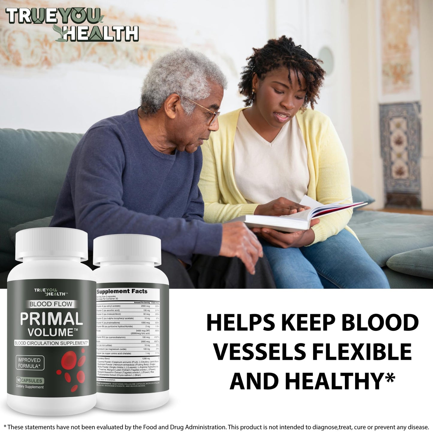 True You Health Blood Flow Primal Volume 90 Capsules