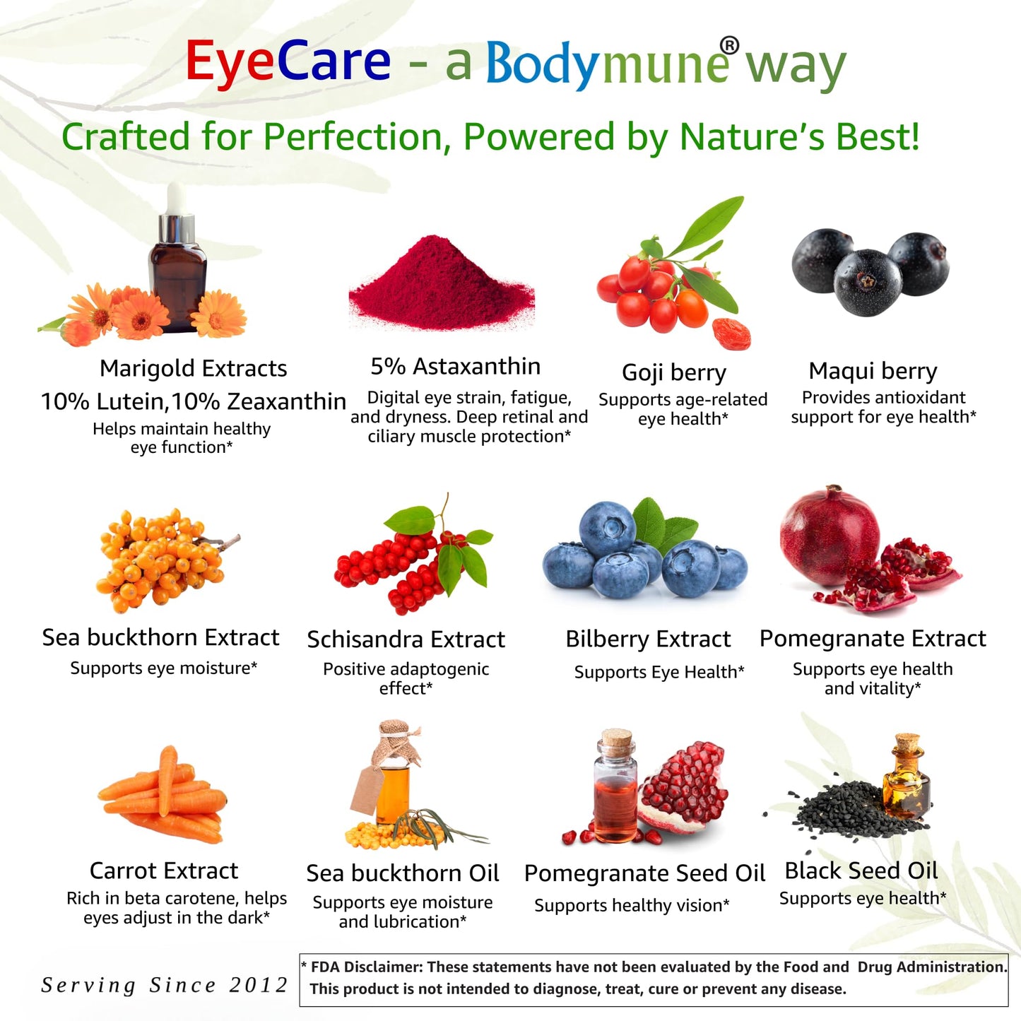 Bodymune EyeCare with Astaxanthin, Lutein & Zeaxanthin Advanced Eye Health Supplement, 60 Capsules
