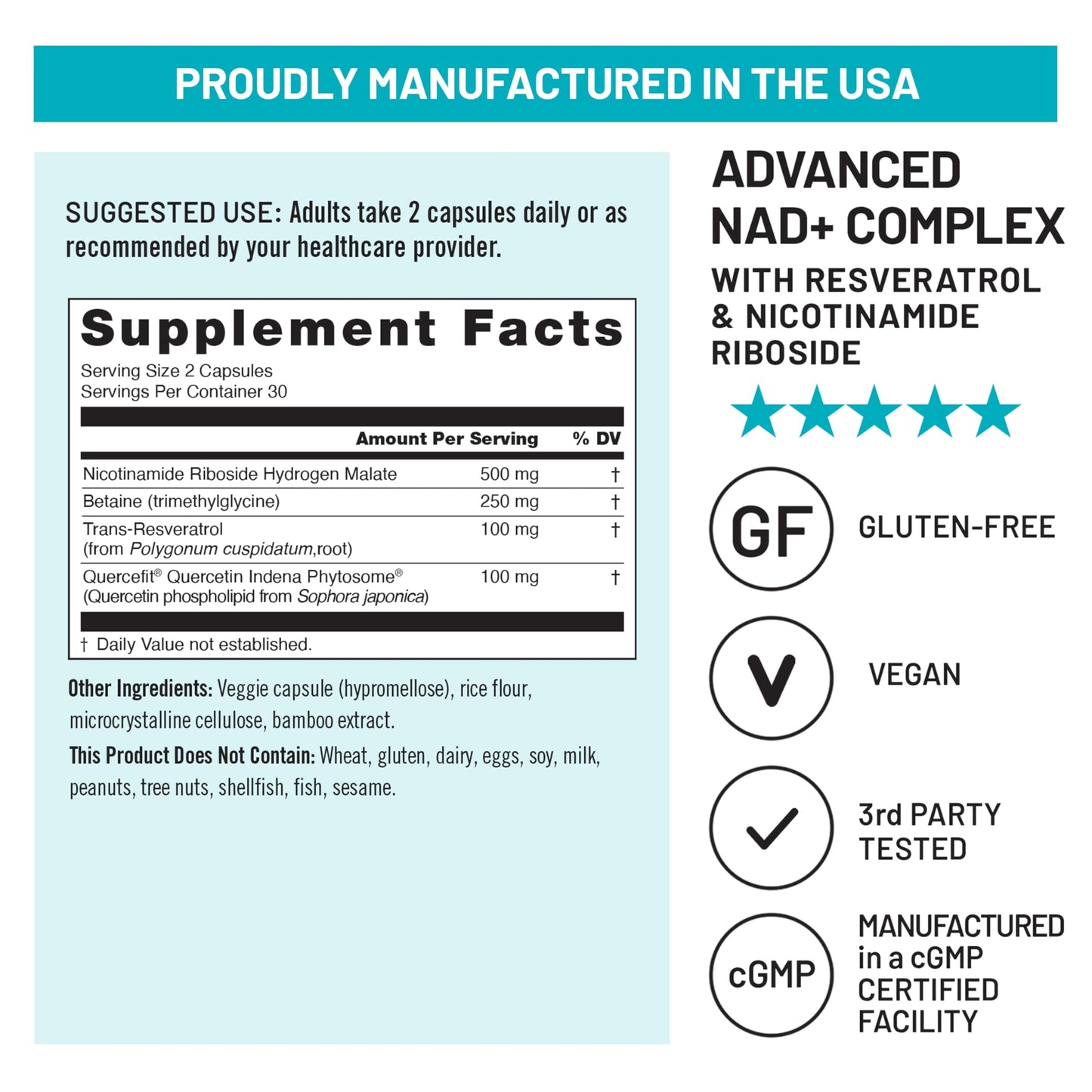 NatureWise NAD+ Support Complex Capsule 60 Count
