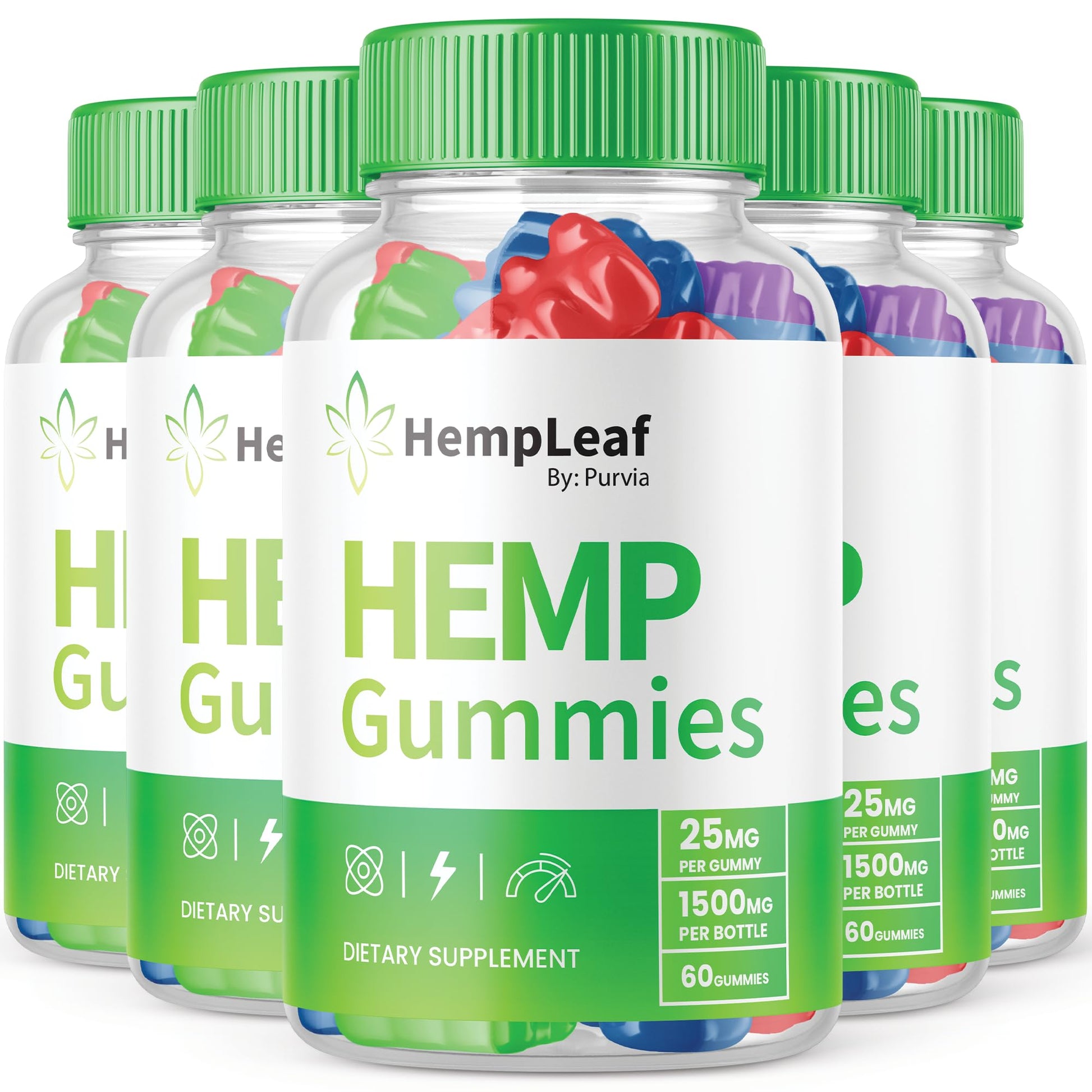 Purvia Hemp Leaf Gummies 300 Gummies