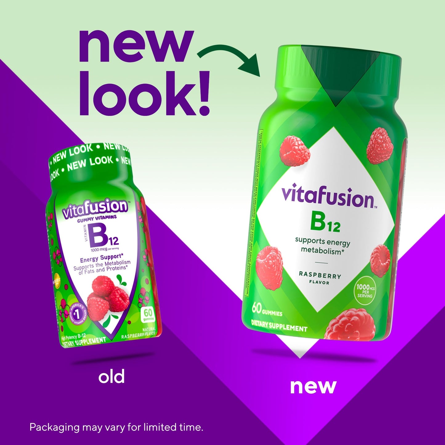 Vitafusion Vitamin B12 Gummies 1000 mcg, 60 Gummies