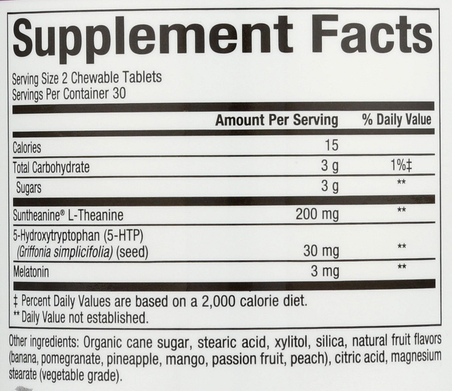 Natural Factors Stress-Relax Tranquil Sleep Chewable Tablets 60 Count