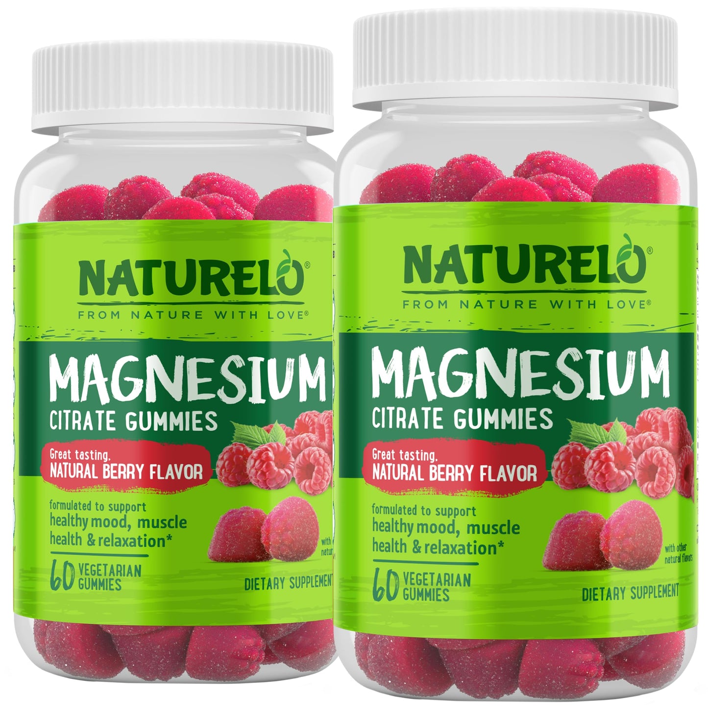NATURELO Magnesium Citrate Gummies 120 Gummies