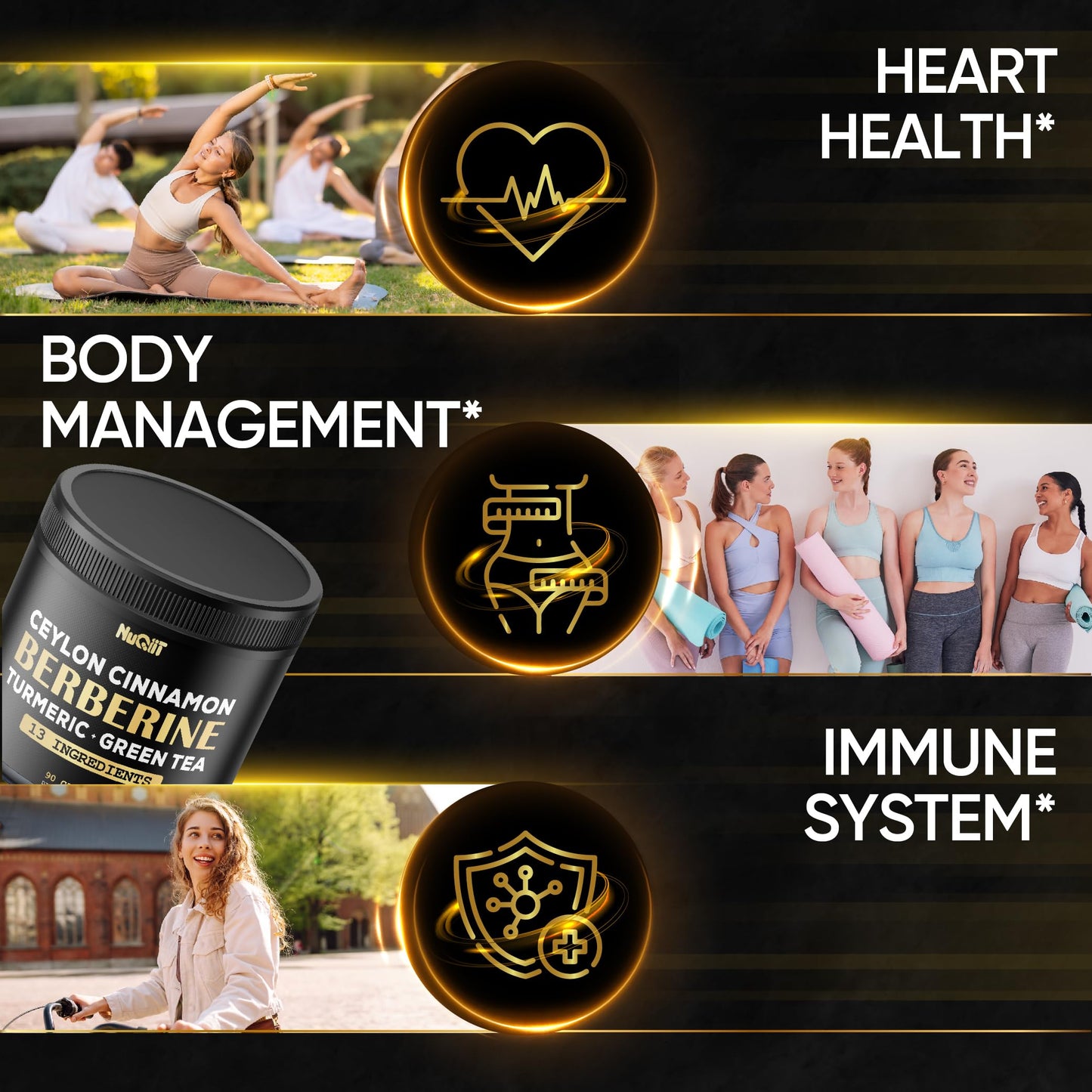 NUQIIT Berberine Supplement Capsule 90 Capsules