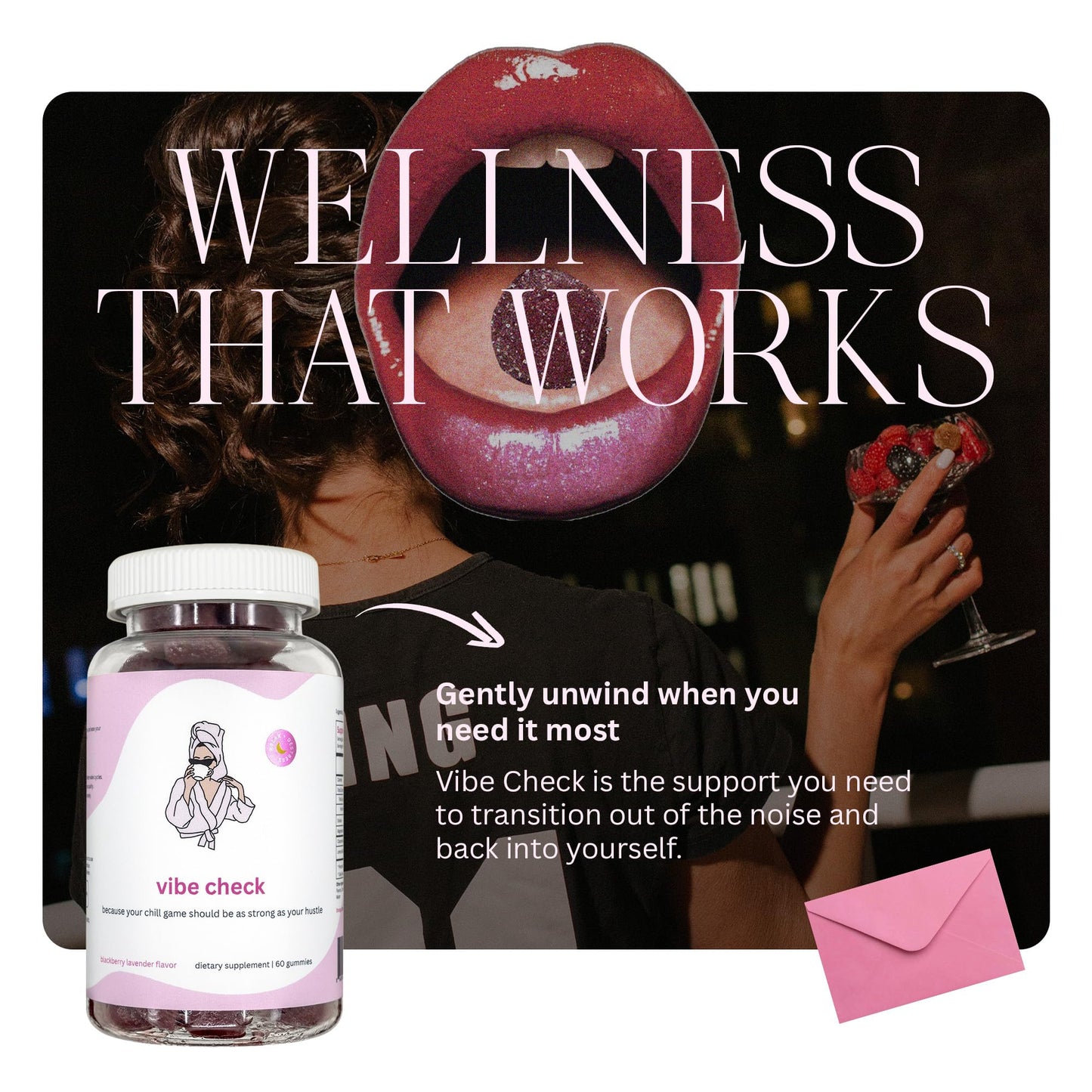 Balancing Act Vibe Check Magnesium Gummies for Women, 60 Count