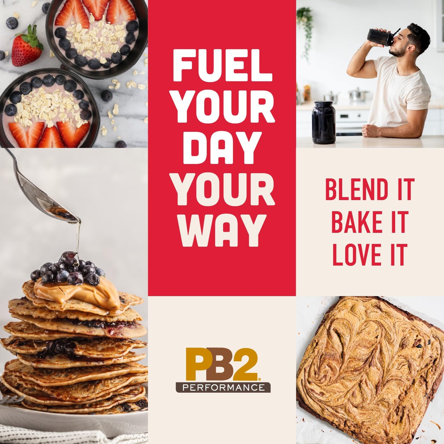 PB2 Performance Peanut Plant Based Vegan Protein Powder 32 Servings
