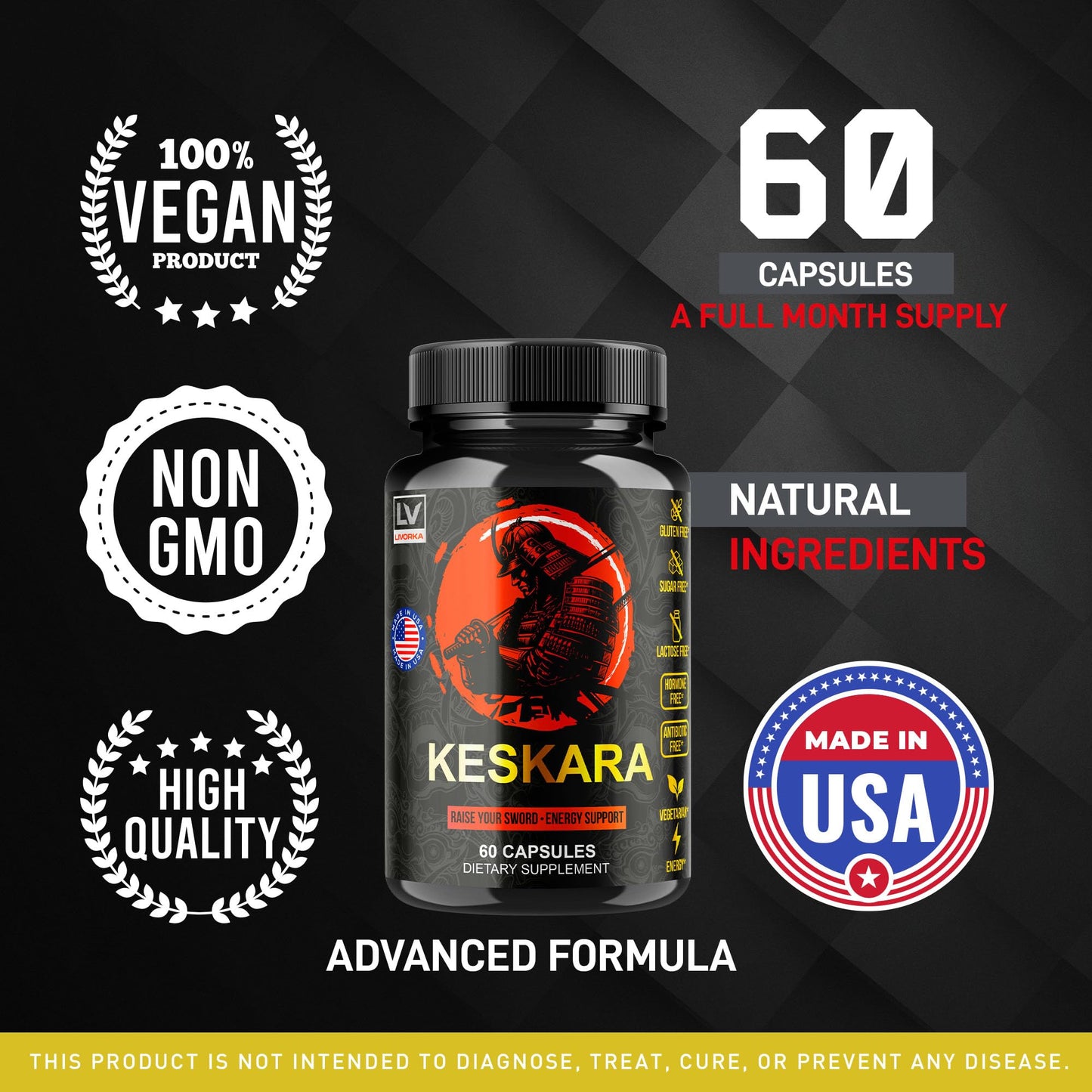 LIVORKA Keskara Capsules for Men 180 Capsules