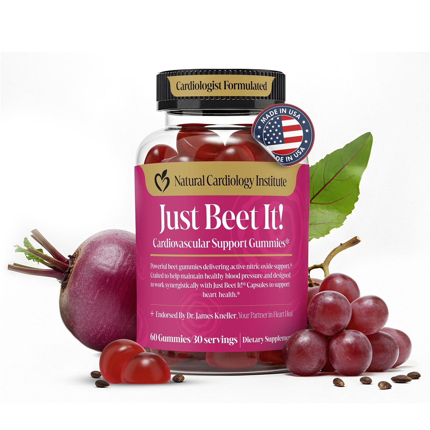 Natural Cardiology Institute Beet Root Gummies Gummy 60