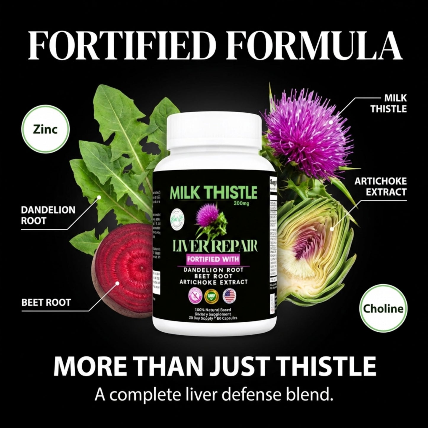 THIS LITTLE HOUSE OF MINE Milk Thistle Liver Support Capsule, 60 Count