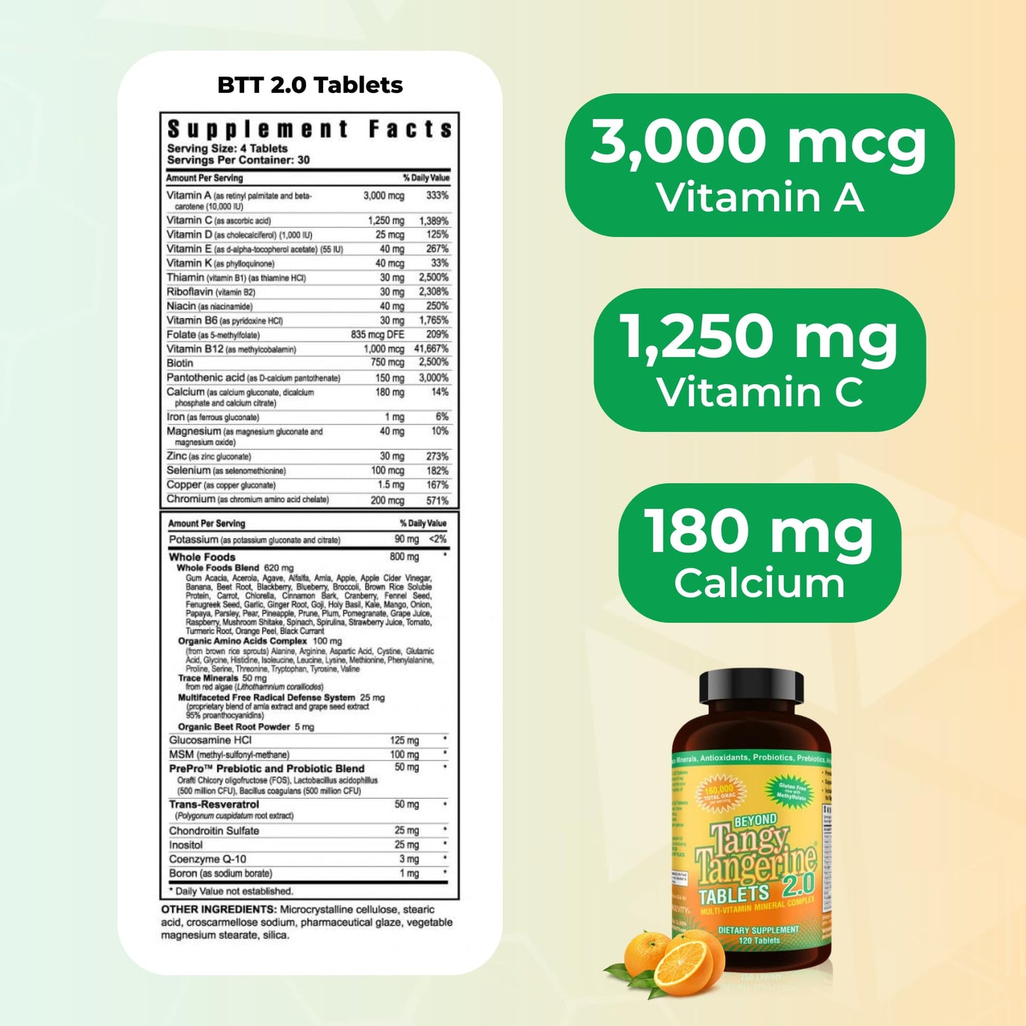 Youngevity Healthy Body Start Pak 2.0 - BTT 2.0 Tablets, 90 Count