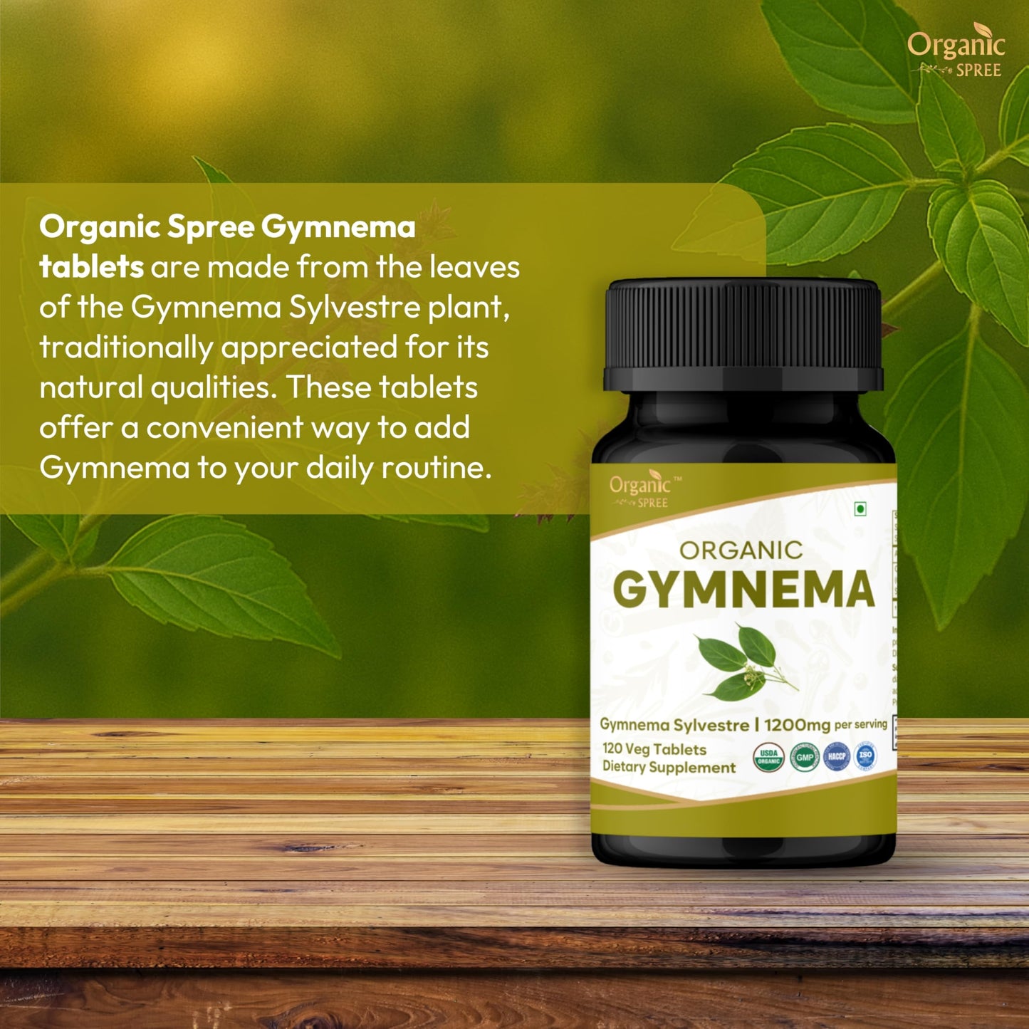 ORGANIC SPREE Gymnema Tablets 360 Tablets