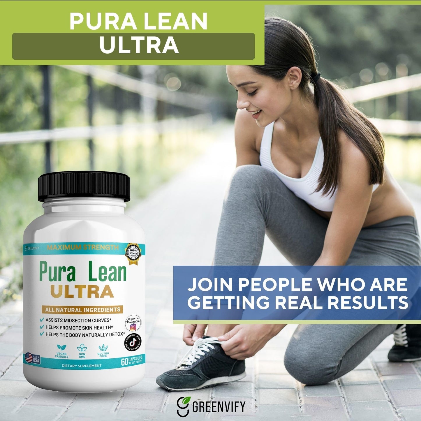 GREENVIFY Pura Lean Ultra Maximum Strength Capsule, 60 Capsules