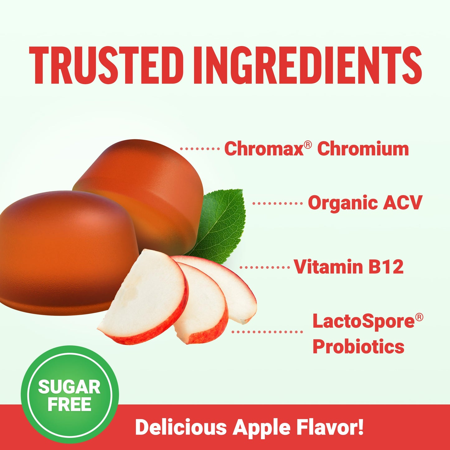 Force Factor ProbioSlim Apple Cider Vinegar Gummies with LactoSpore Probiotics & Prebiotics to Support Digestion, Metabolism & Immune Health, 1 Net Carb, Organic, Apple Flavor, 360 Gummies