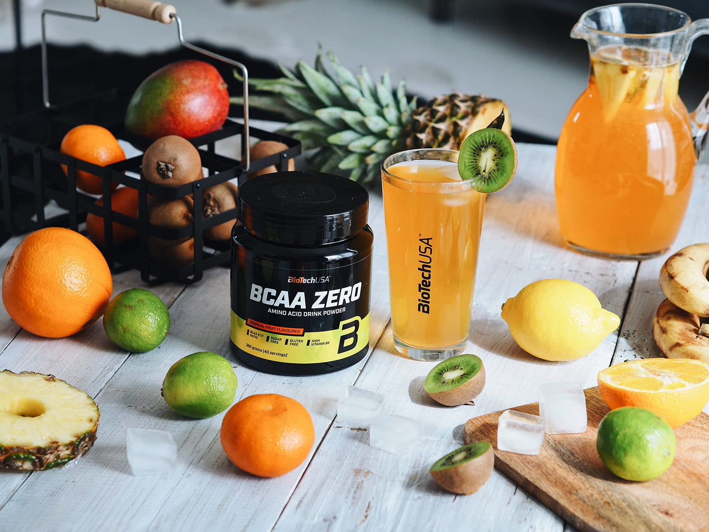 BioTechUSA BCAA Zero Powder Tropical Fruit, 1