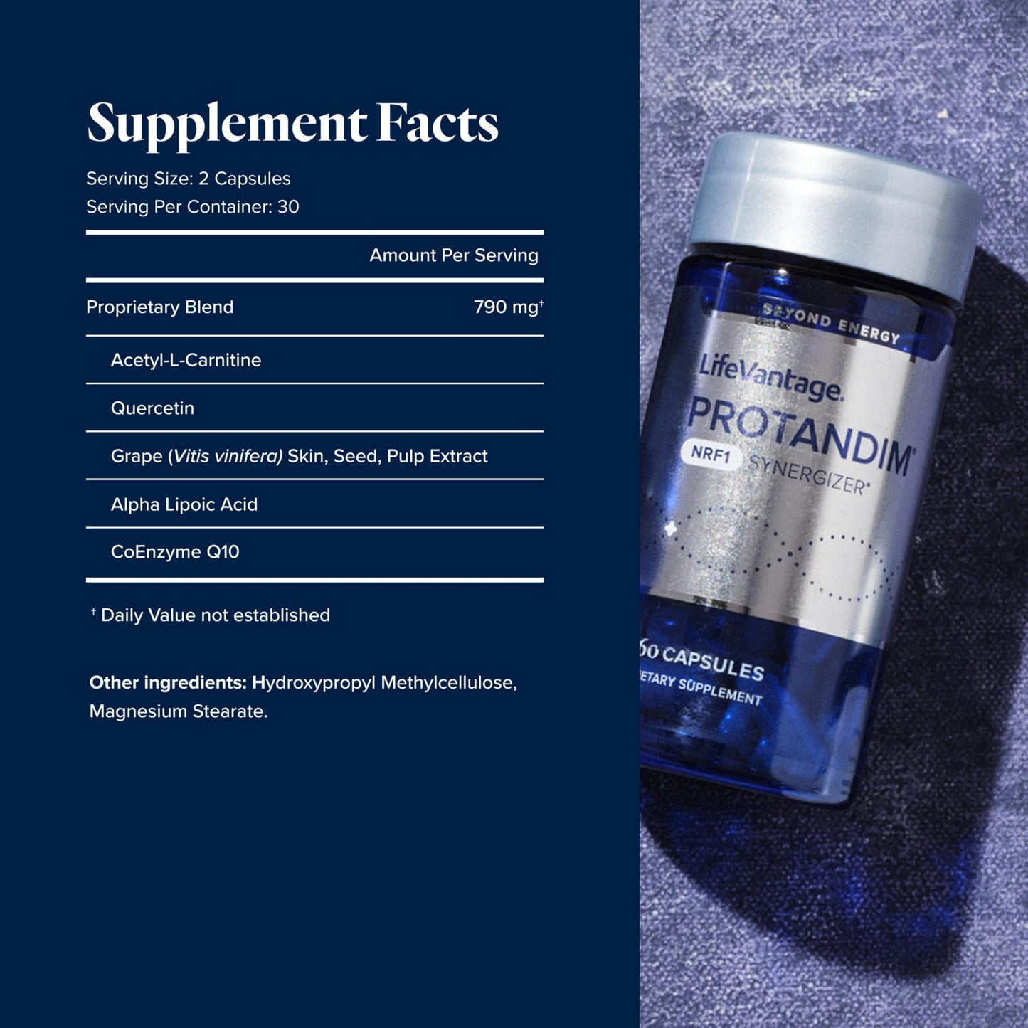 LifeVantage Protandim NRF1 Synergizer Capsules, 60 Count