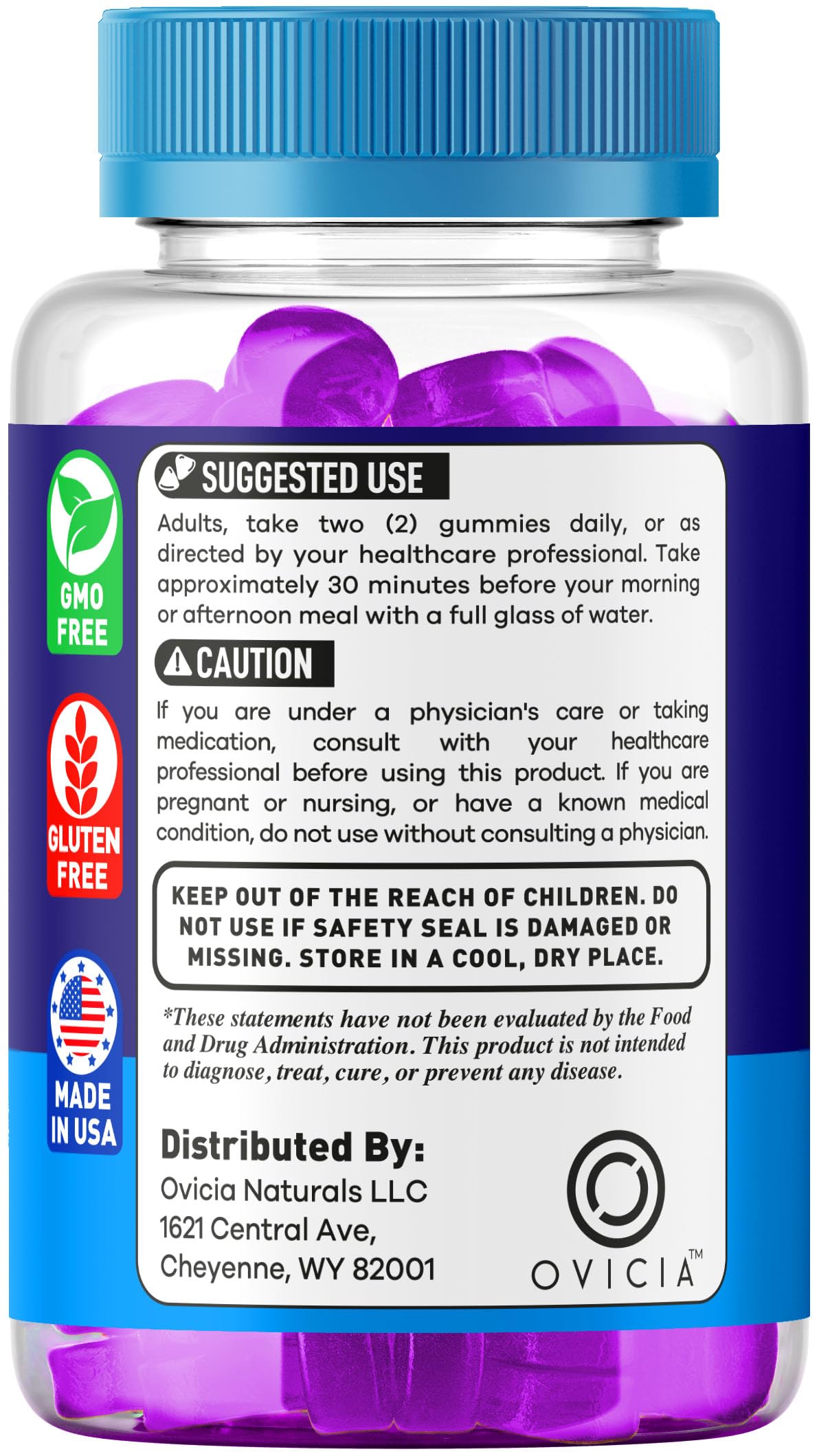 OVICIA Vital Health Gummies 180 Gummies